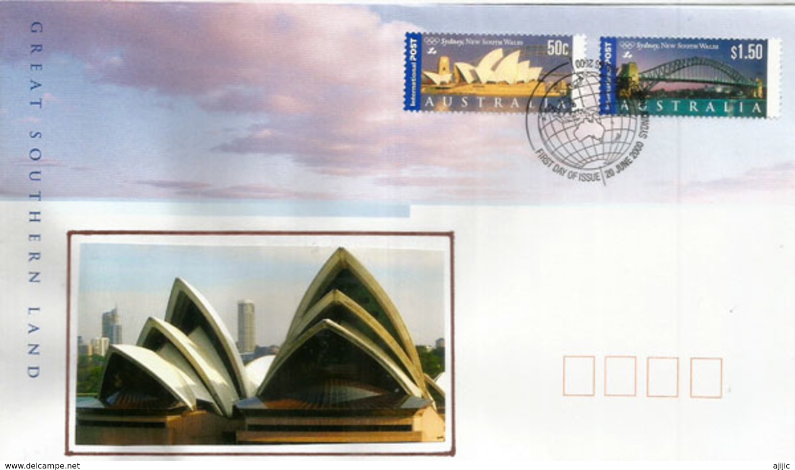 Patrimoine Architectural  De L'Australie (Opera House Sydney, Harbour Bridge Sydney)  FDC International Post - Premiers Jours (FDC)