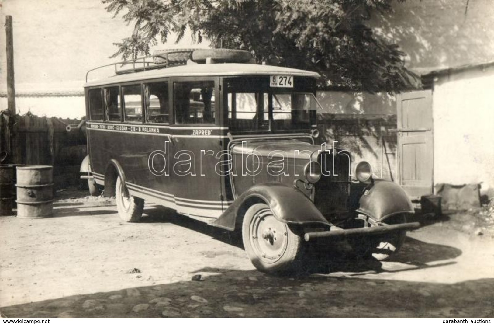 T2/T3 Szerb 'Zapred' Autóbusz Újvidék-Futak-Begecs-Dunagálos-Dunacséb-Bácspalánka útvonalon / Serbian Autobus 'Zapred' O - Unclassified