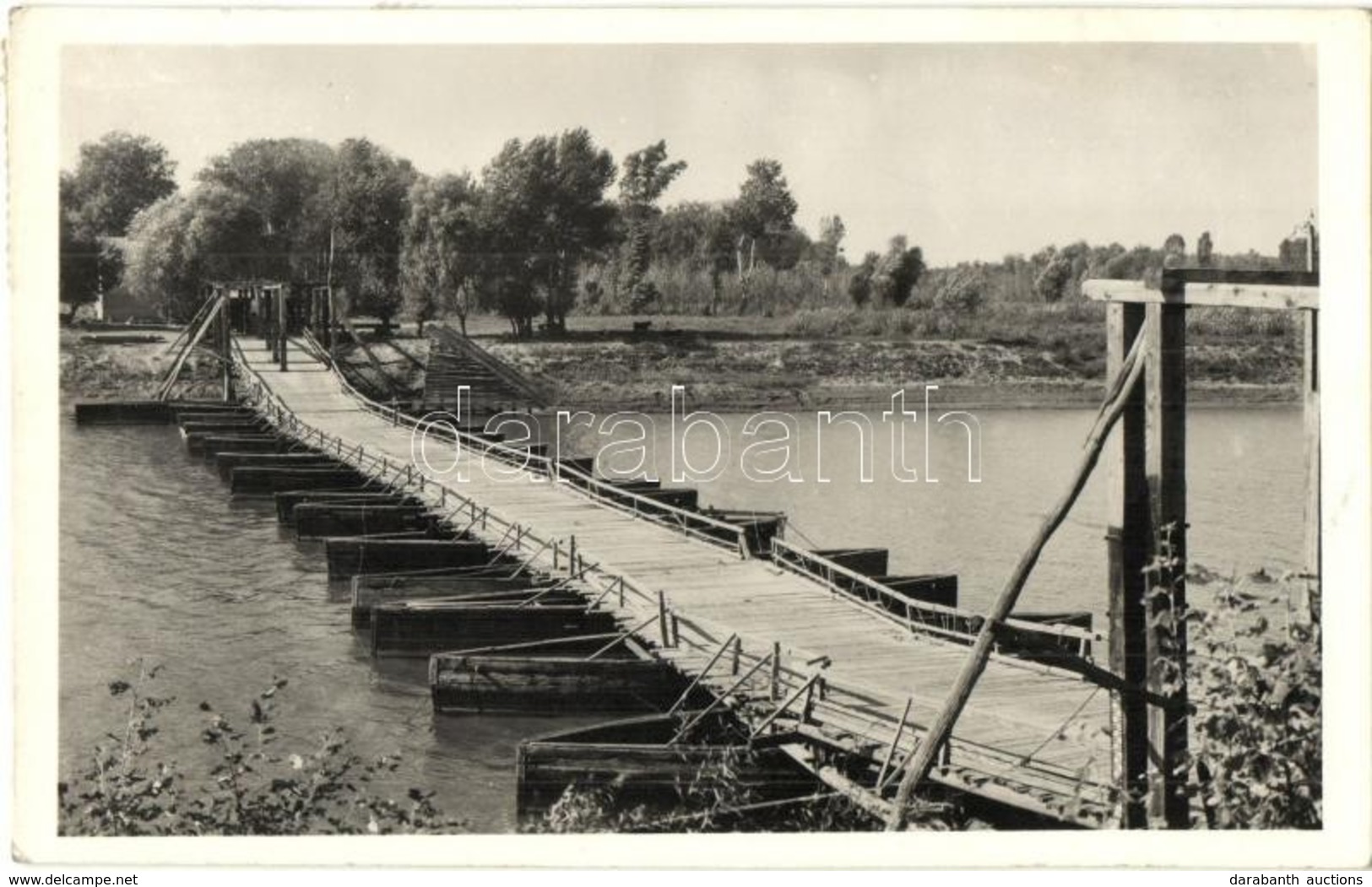 T2 Magyarkanizsa, Ókanizsa, Stara Kanjiza; Pontonhíd / Pontoon Bridge - Unclassified