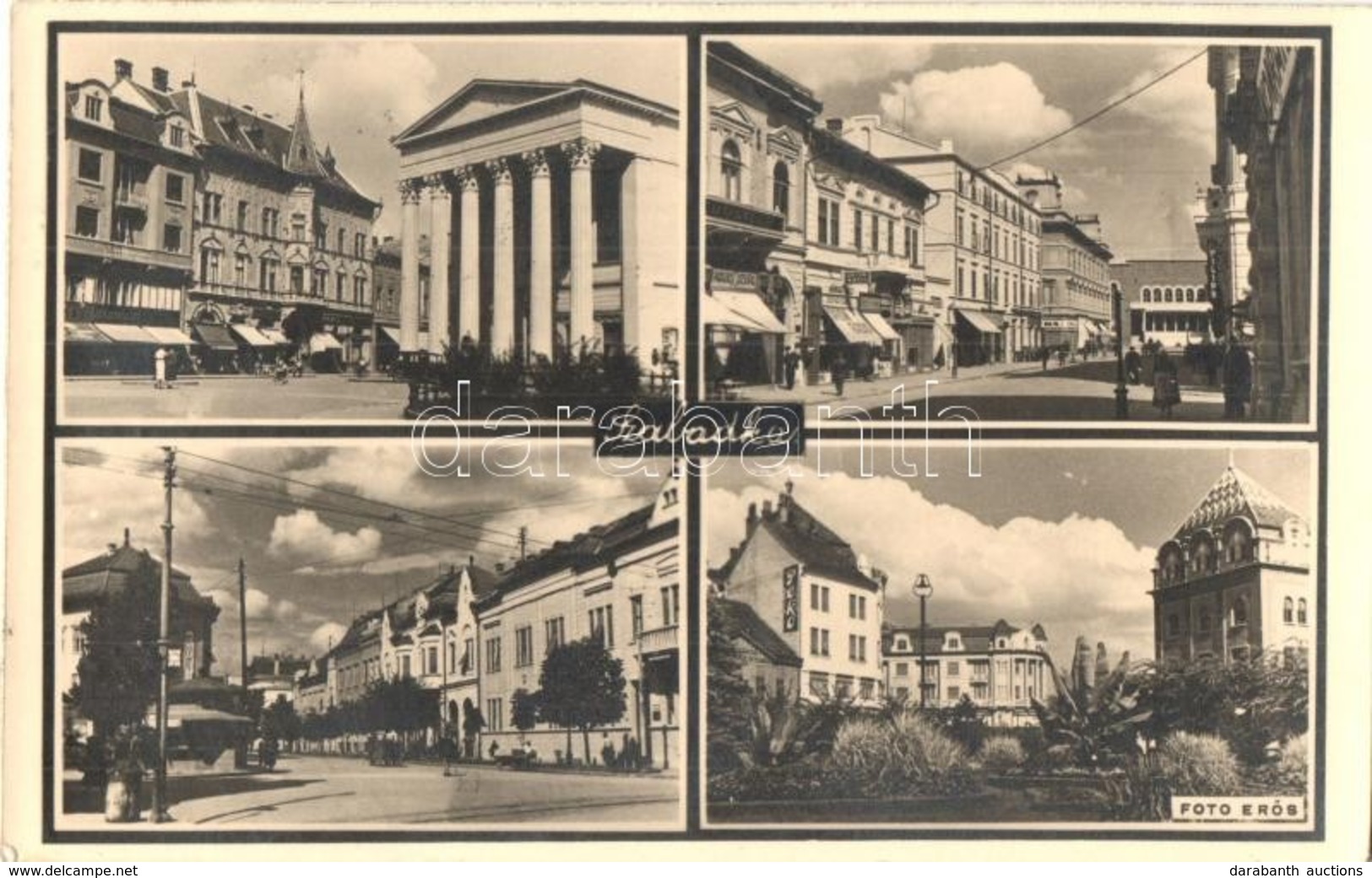 T2 Szabadka, Subotica; Utcaképek, Havas Josipa és Orion Radio üzlet / Street Views, Shops. Foto Erős '1941 Szabadka Viss - Unclassified