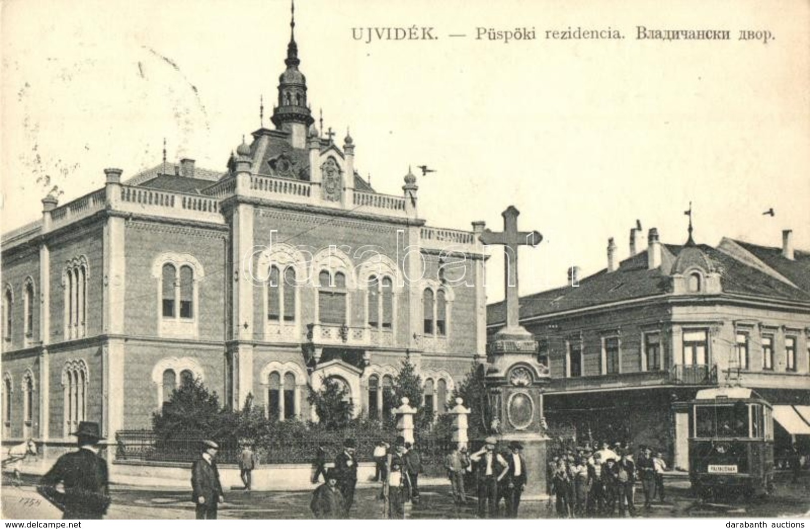 T2/T3 Újvidék, Novi Sad; Szerb Ortodox Püspöki Rezidencia, Palota, Villamos. W. L. Bp. 6352. / Serbian Orthodox Bishop's - Unclassified