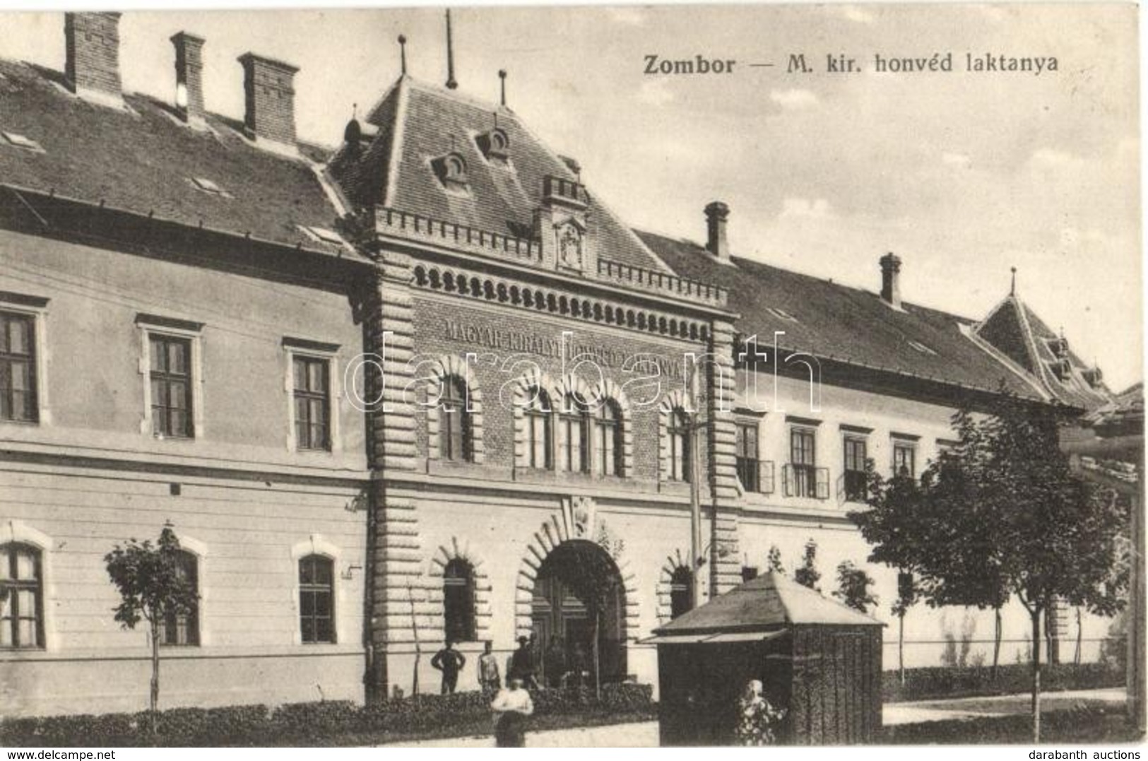 T2 Zombor, Sombor; M. Kir. Honvéd Laktanya. Kiadja Kaufmann Emil / K.u.K. Military Barracks - Unclassified