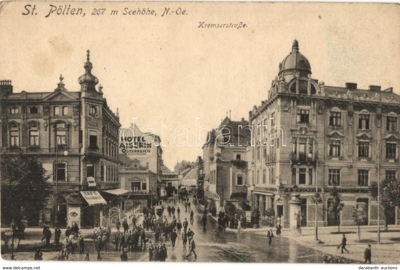 ** T2/T3 Sankt Pölten, Kremsergasse, Hotel Kaiserin, Café (EK) - Ohne Zuordnung