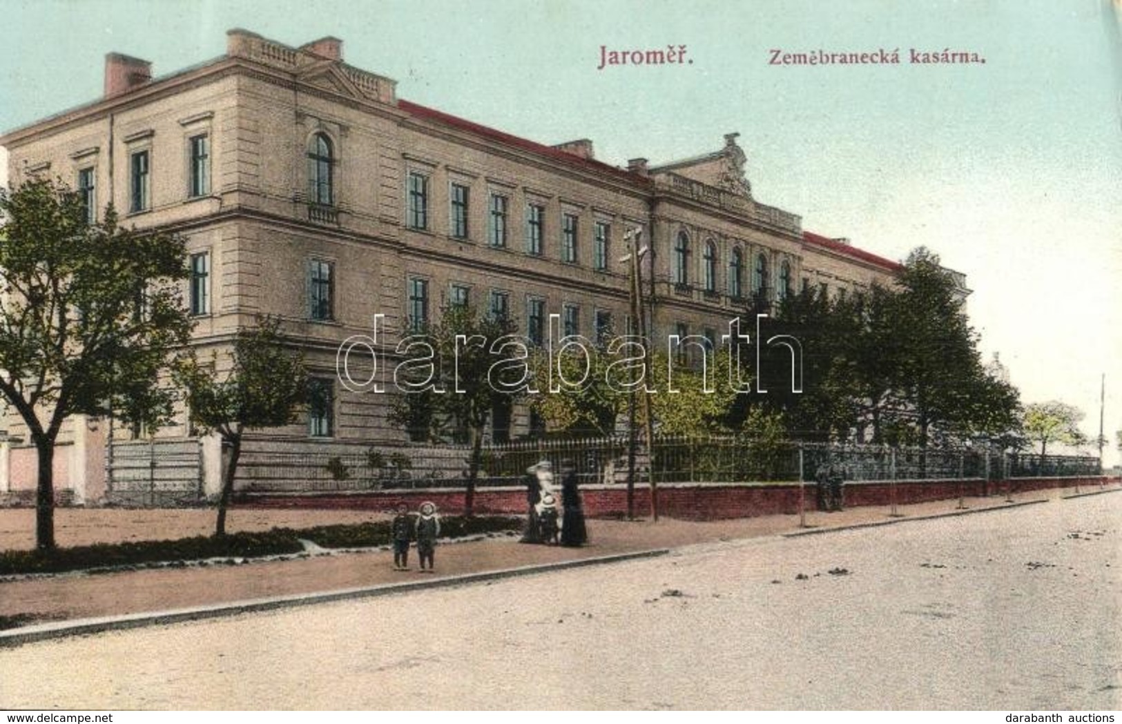 T2/T3 Jaromer, Zemebranecká Kasárna. Nakl. F. Martinka / Military Barracks (EK) - Unclassified