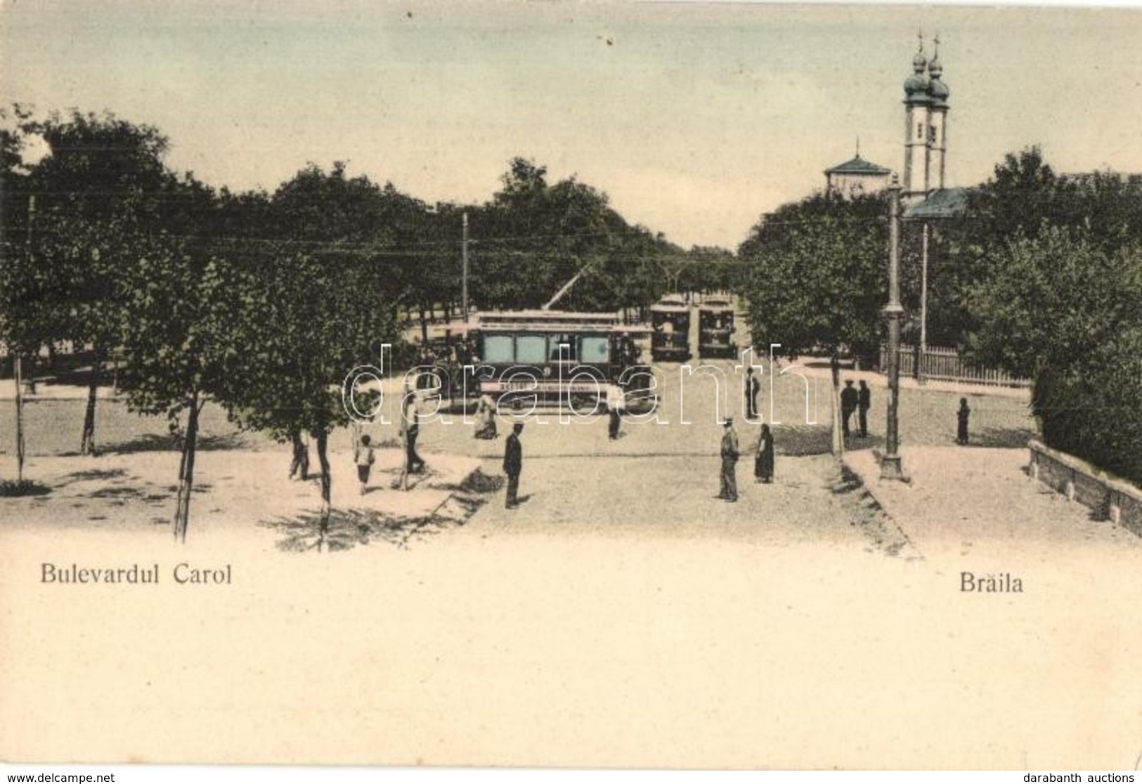 ** T4 Braila, Bulevardul Carol / Street View, Tram. J. Vasluianu (apró Lyuk / Tiny Hole) - Non Classificati