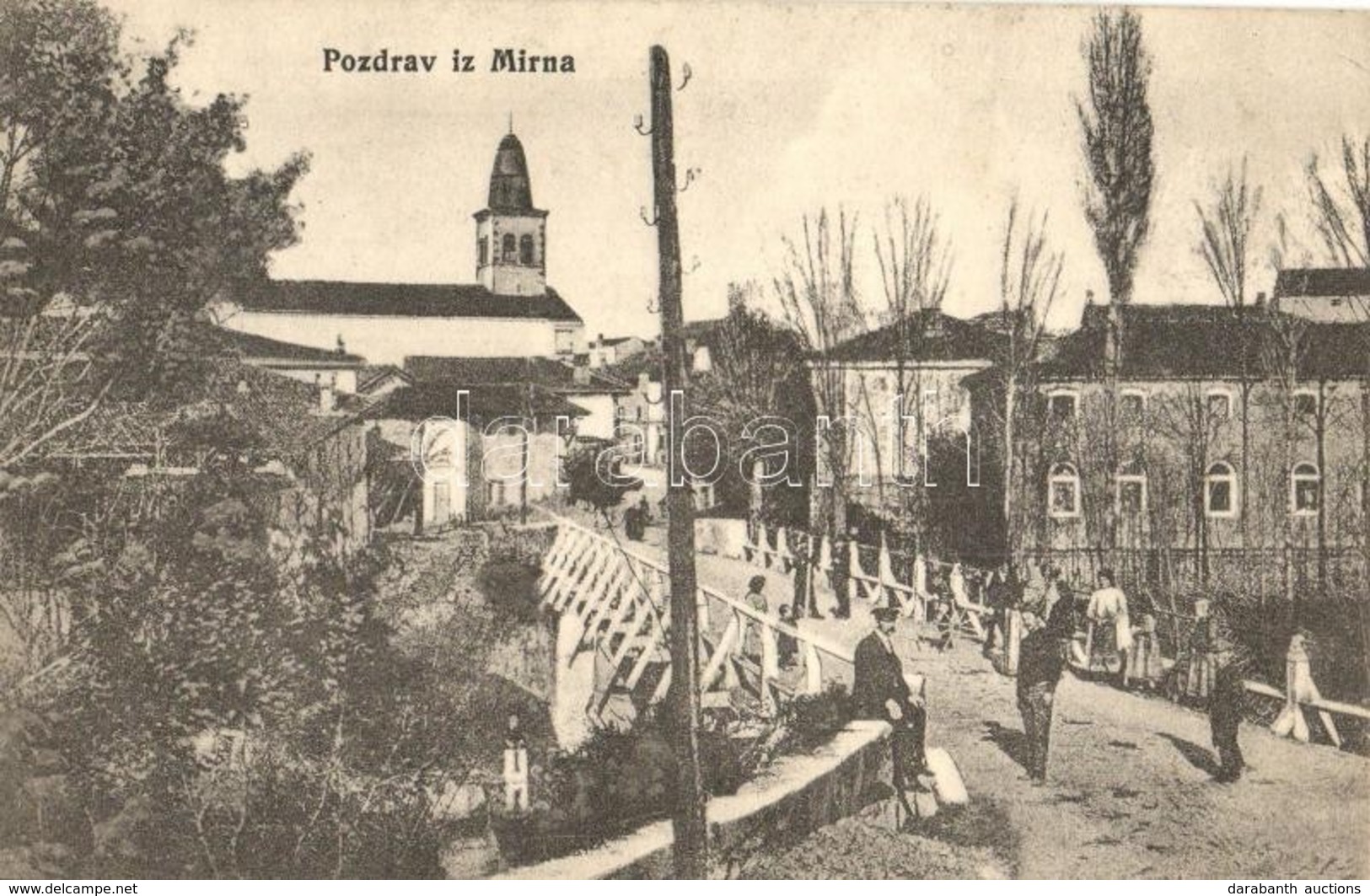 ** T1/T2 Mirna, Street View, Bridge, Church. V. Stein - Ohne Zuordnung