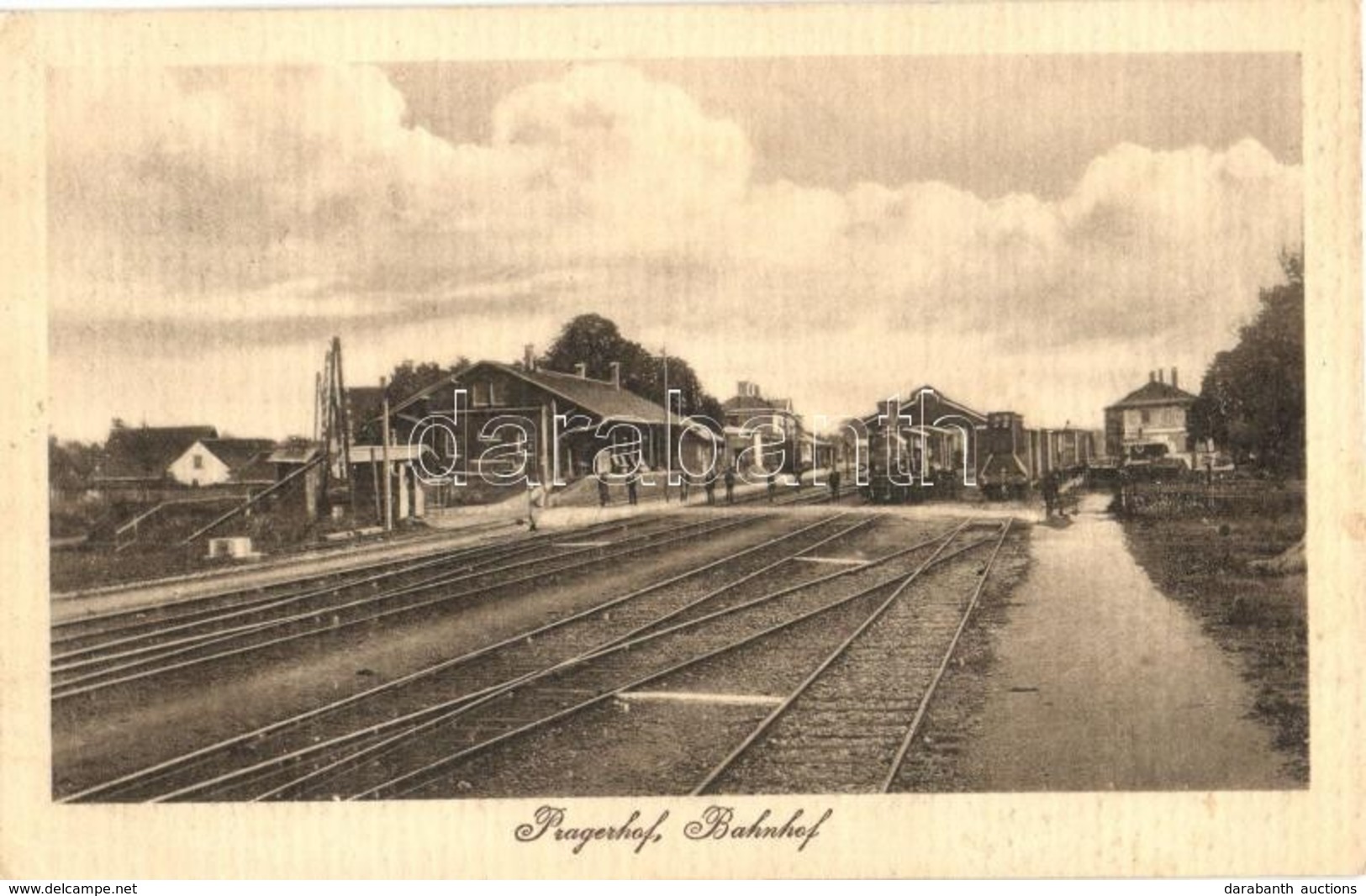 T2/T3 Pragersko, Pragerhof; Bahnhof. Verlag Amalie Kuhrfürst / Railway Station, Locomotive, Train (EK) - Ohne Zuordnung