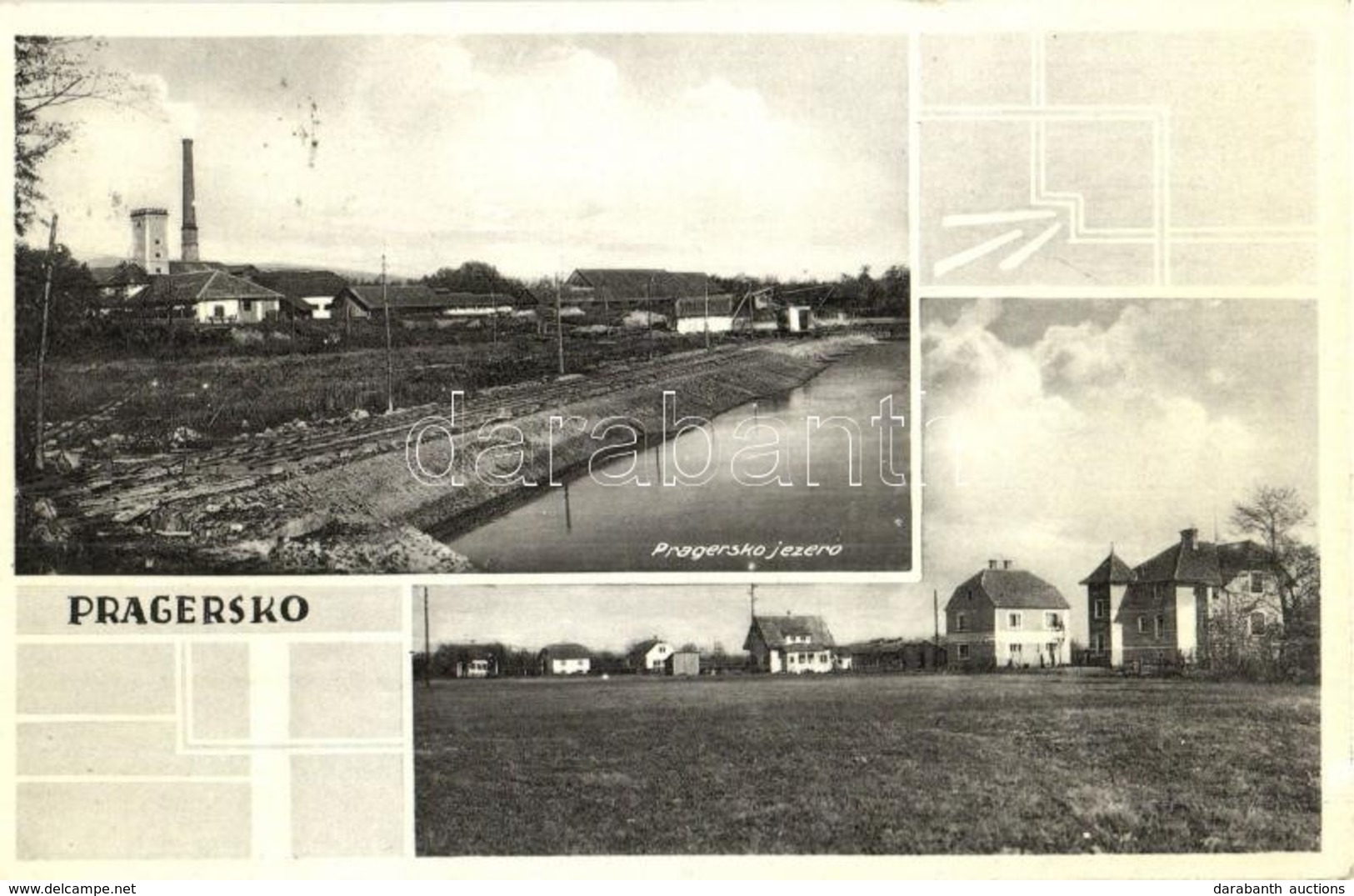 T2 Pragersko, Pragerhof; Pragersko Jezero / Tonwarenfabrik Des Franz Steinklauber / Lake, Pottery Factory, Villa - Unclassified