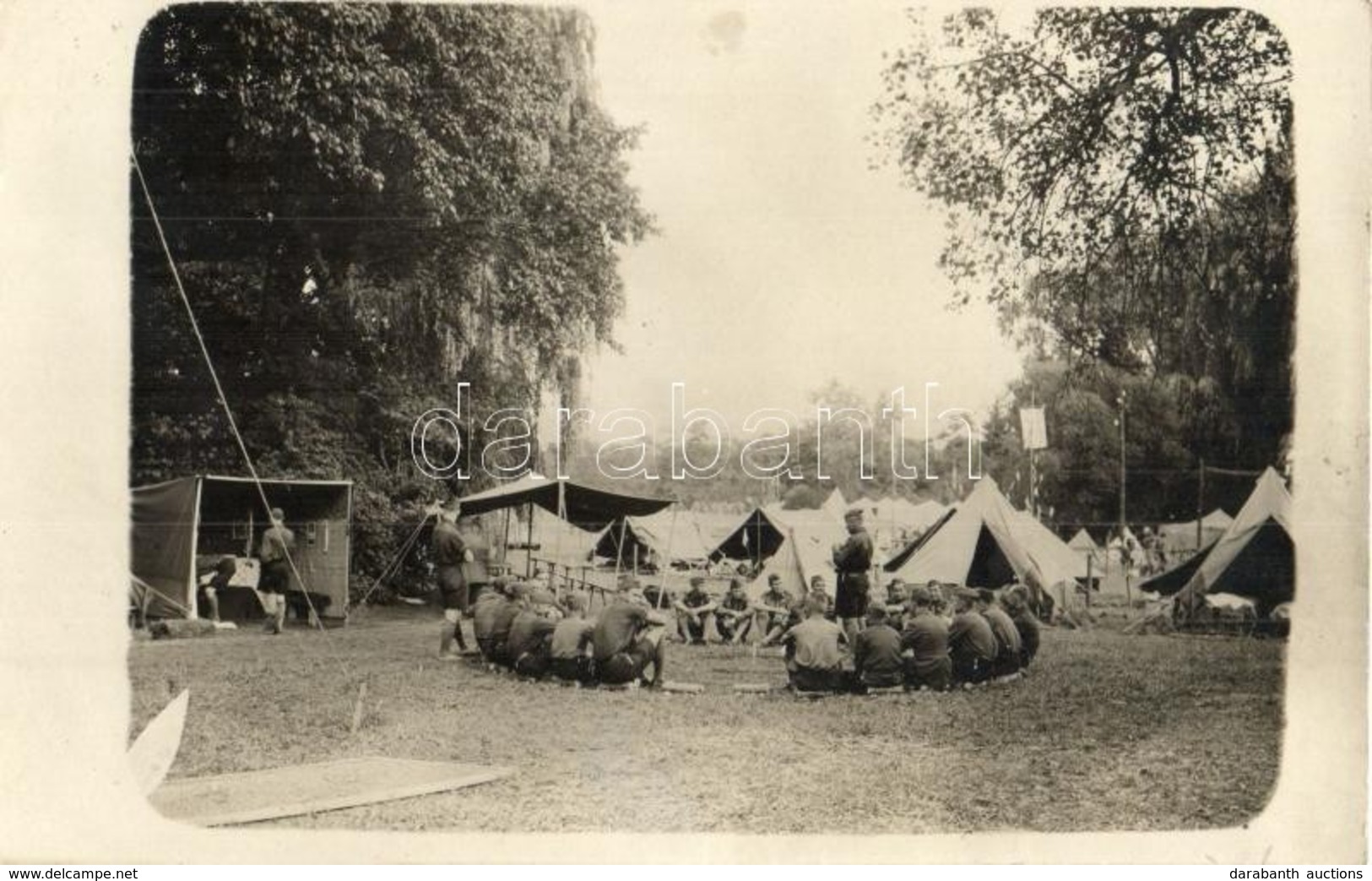 * T2 1933 Gödöllő IV. Jamboree, Cserkészek és Sátrak / Hungarian Scout Jamboree, Boy Scouts And Tents. Photo - Unclassified