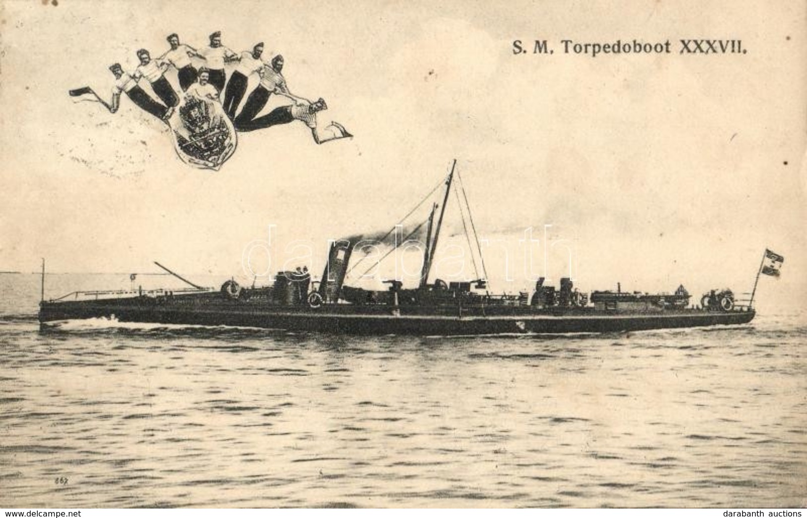T2 SM Torpedoboot XXXVII. / K.u.K. Kriegsmarine Tb-37 Torpedo Boat. G. Fano. Pola 1908-09. 33. - Ohne Zuordnung