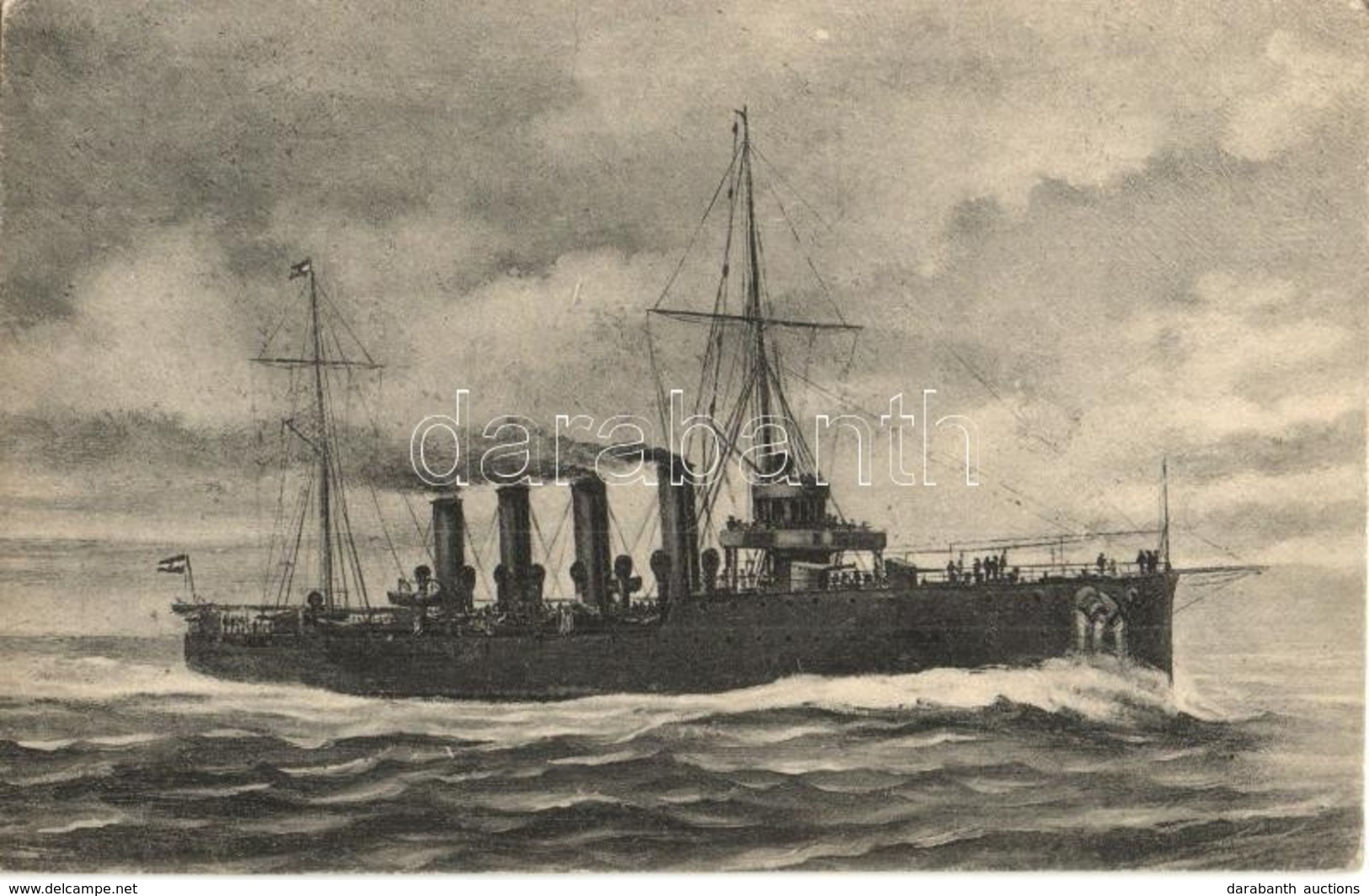 T2/T3 1909 SMS Admiral Spaun Az Osztrák-Magyar Haditengerészet Gyorscirkálója / K.u.K. Kriegsmarine / Austro-Hungarian N - Ohne Zuordnung