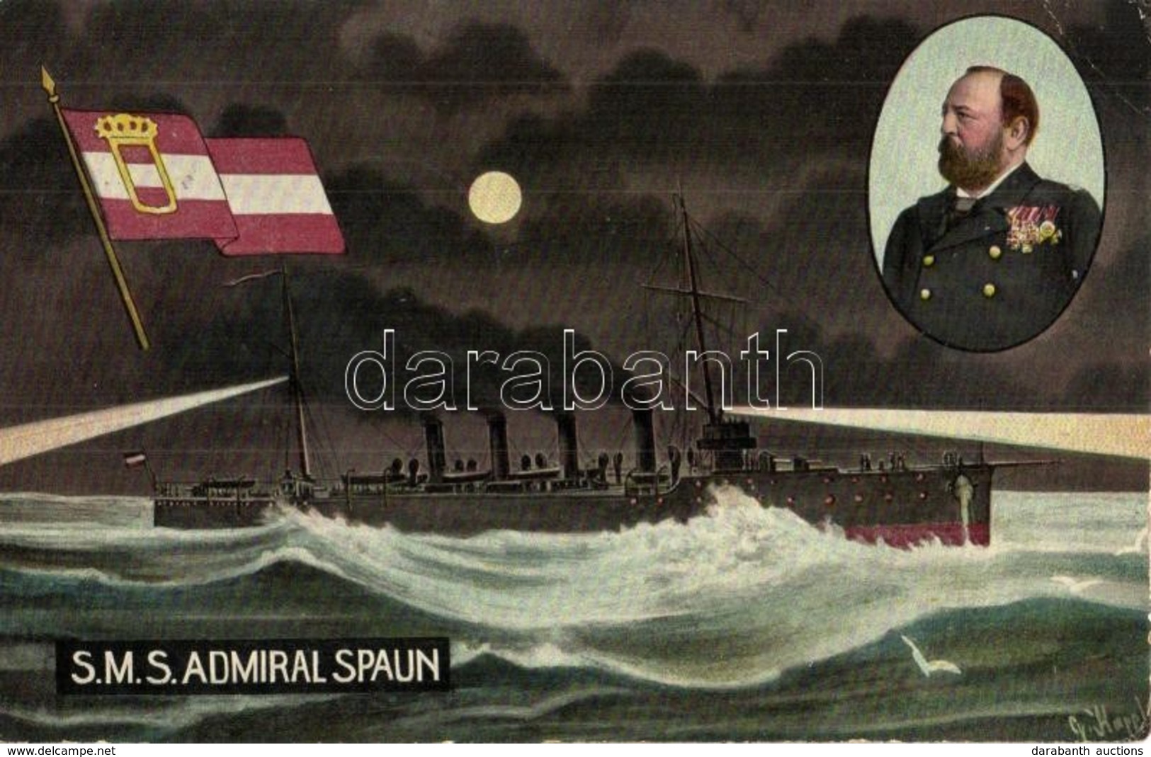 * T2/T3 1909 SMS Admiral Spaun Az Osztrák-Magyar Haditengerészet Gyorscirkálója / K.u.K. Kriegsmarine / Austro-Hungarian - Ohne Zuordnung