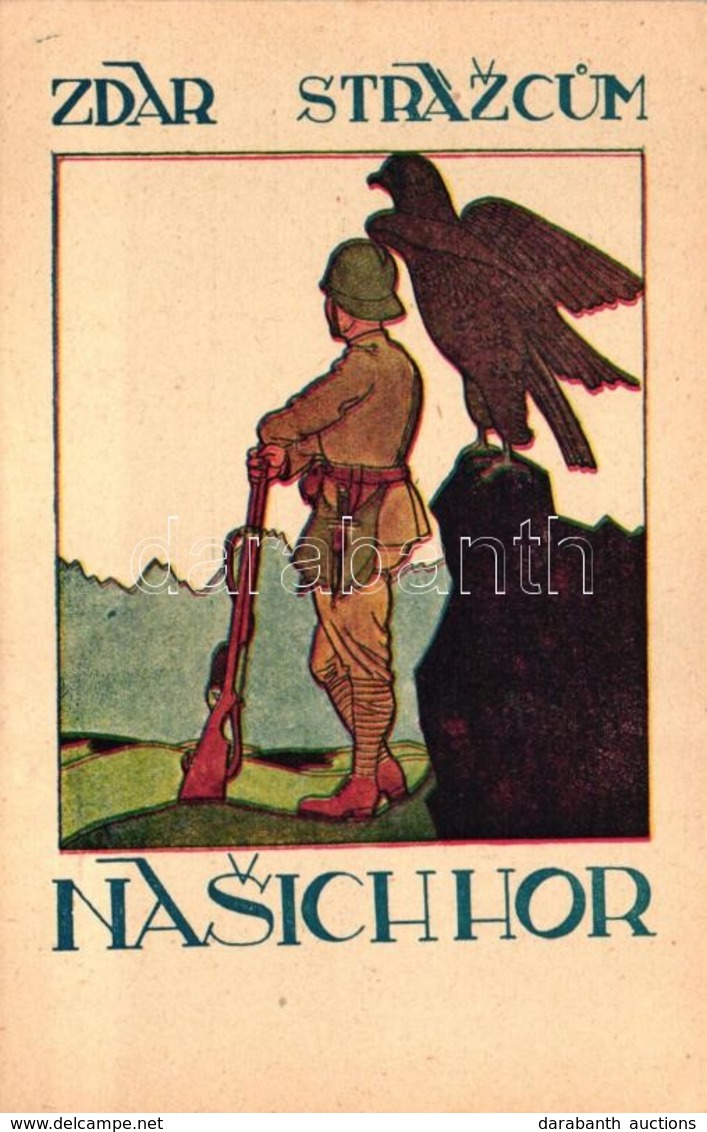 ** T2 Zdar Strazcum Nasichhor / Slovakian Mountain Squad Art Postcard - Ohne Zuordnung