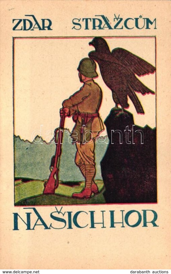 ** T2 Zdar Strazcum Nasichhor / Slovakian Mountain Squad Art Postcard - Unclassified