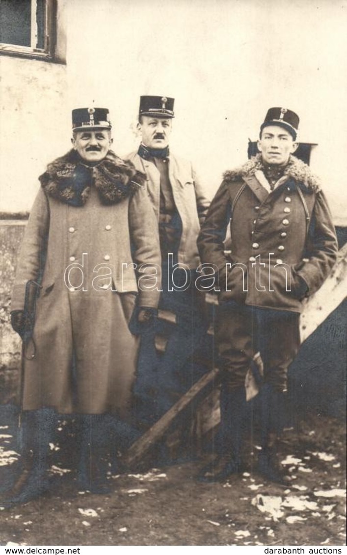 T2 1915 Dr. Leopold Béla (a Levél írója) és A Besorozó Tiszt / WWI Austro-Hungarian K.u.K. Military Officers Recruiting. - Ohne Zuordnung