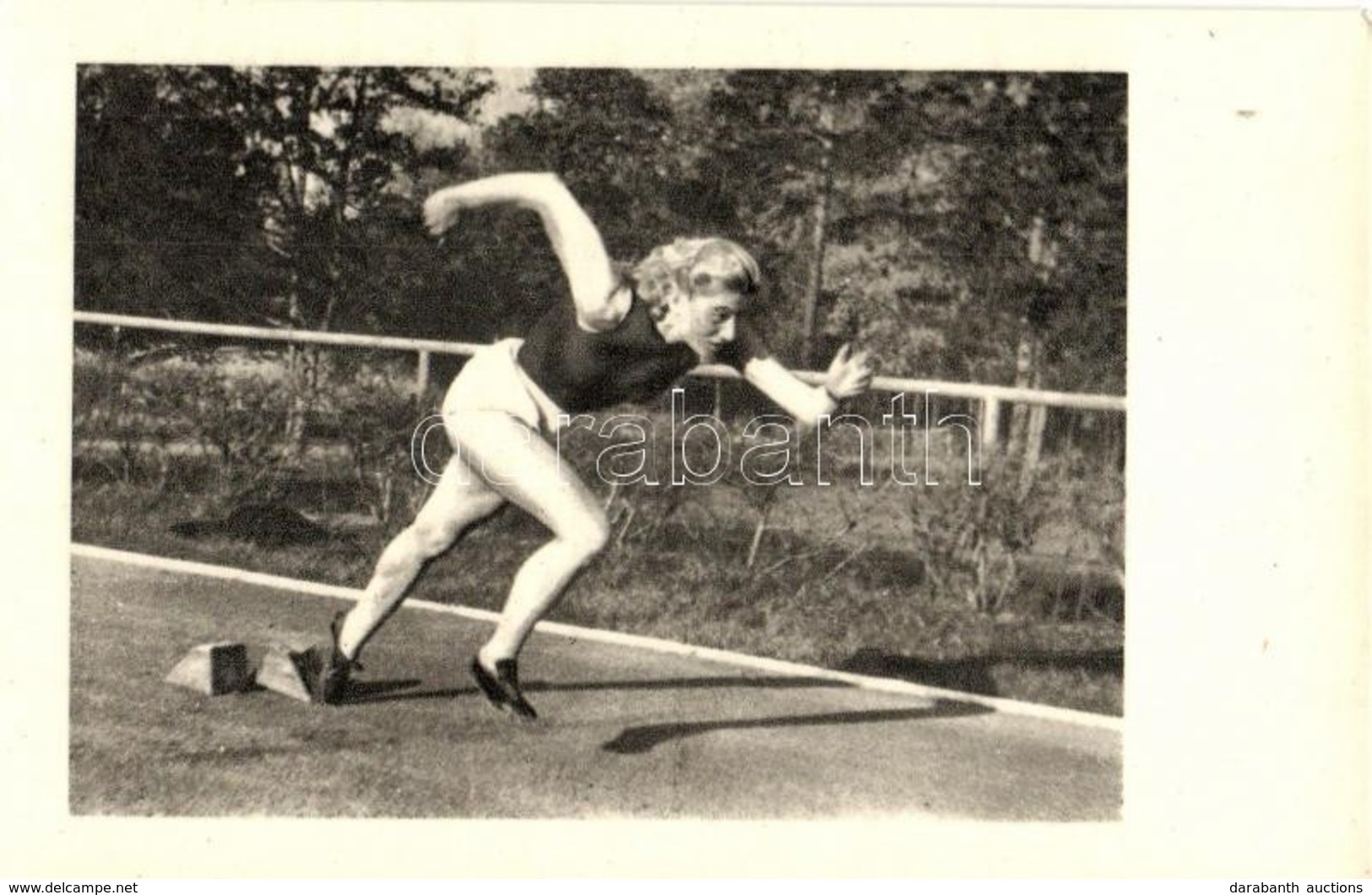 ** T1/T2 Gyarmati Olga. 100m Női Síkfutás / Women's 100 Metres Run. Hungarian Olympic Champion - Unclassified