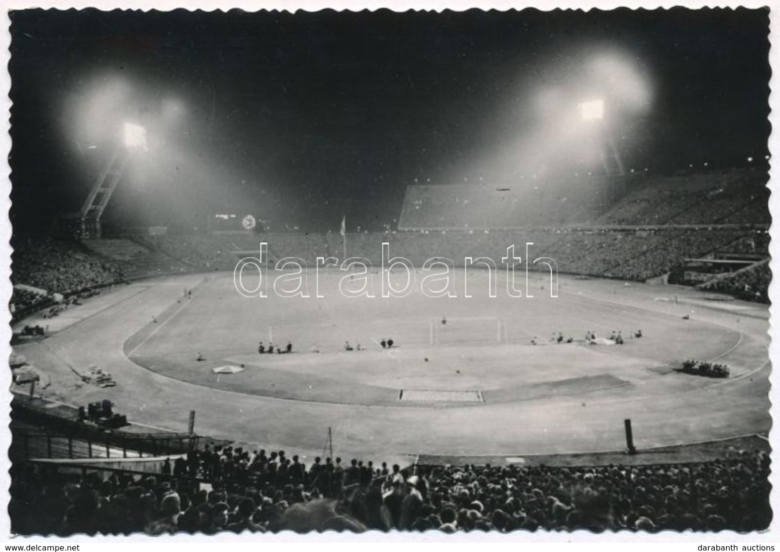 T2 1965 Budapest, Népstadion (Puskás Ferenc Stadion). Képzőművészeti Alap Kiadóvállalat + '1965 A MABÉOSZ VII. Küldöttkö - Unclassified