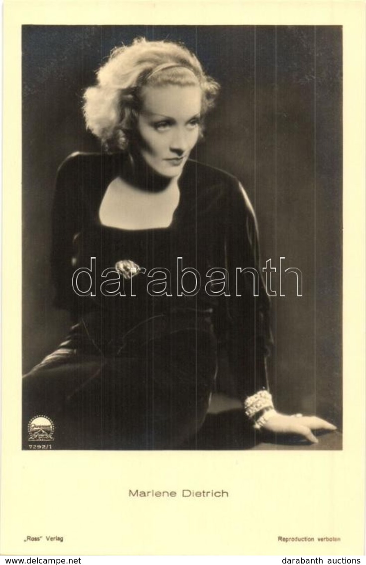 ** T1 Marlene Dietrich, German Actress. Ross Verlag 7292/1. - Unclassified