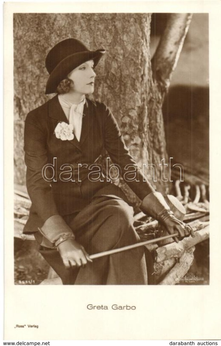 ** T1 Greta Garbo, Swedish Actress, In Riding Clothes. Ross Verlag 3531/1. - Unclassified