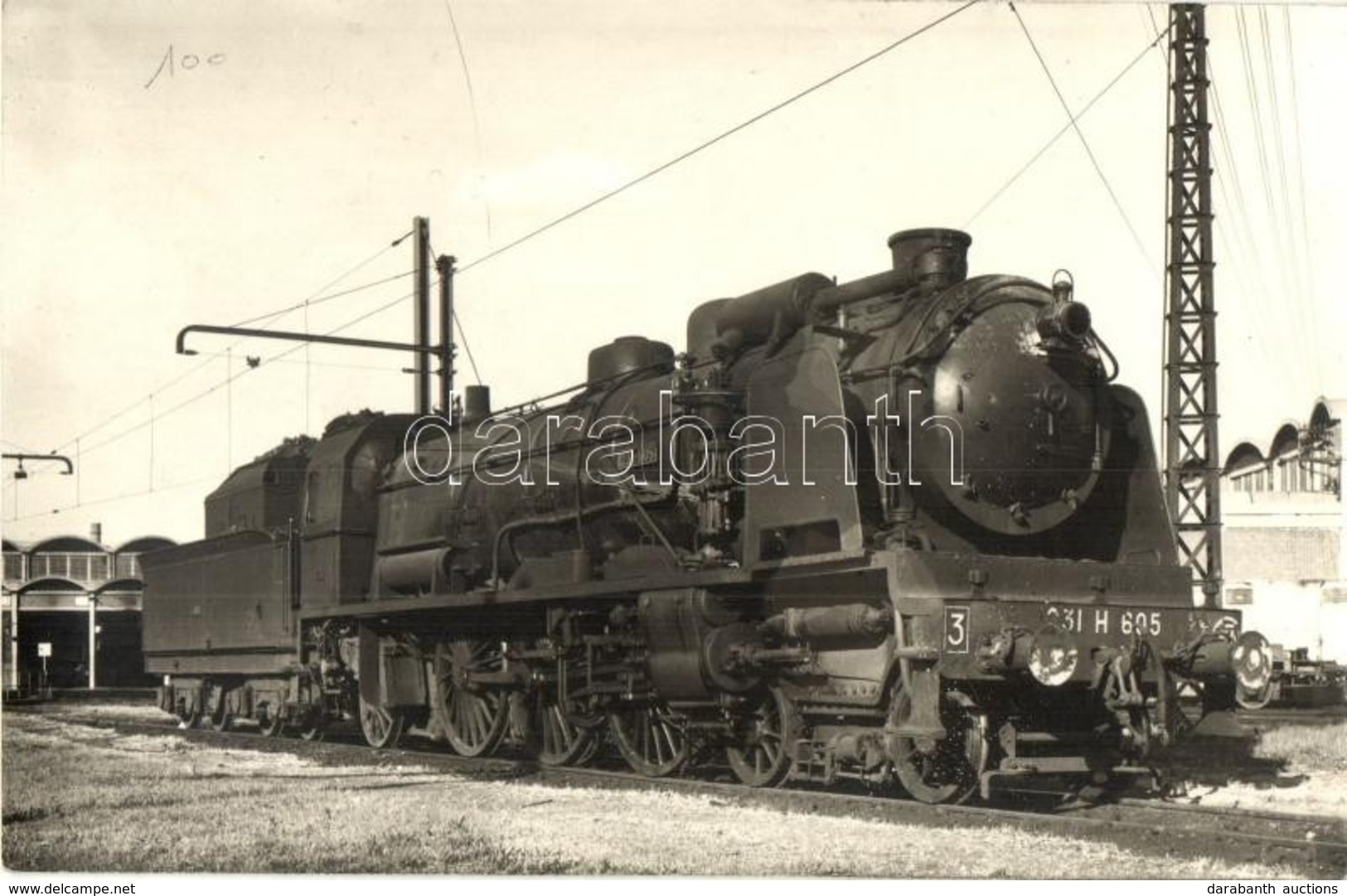 ** T1/T2 231-605 Pályaszámú Gőzmozdony Fotója / Locomotive, Photo - Unclassified