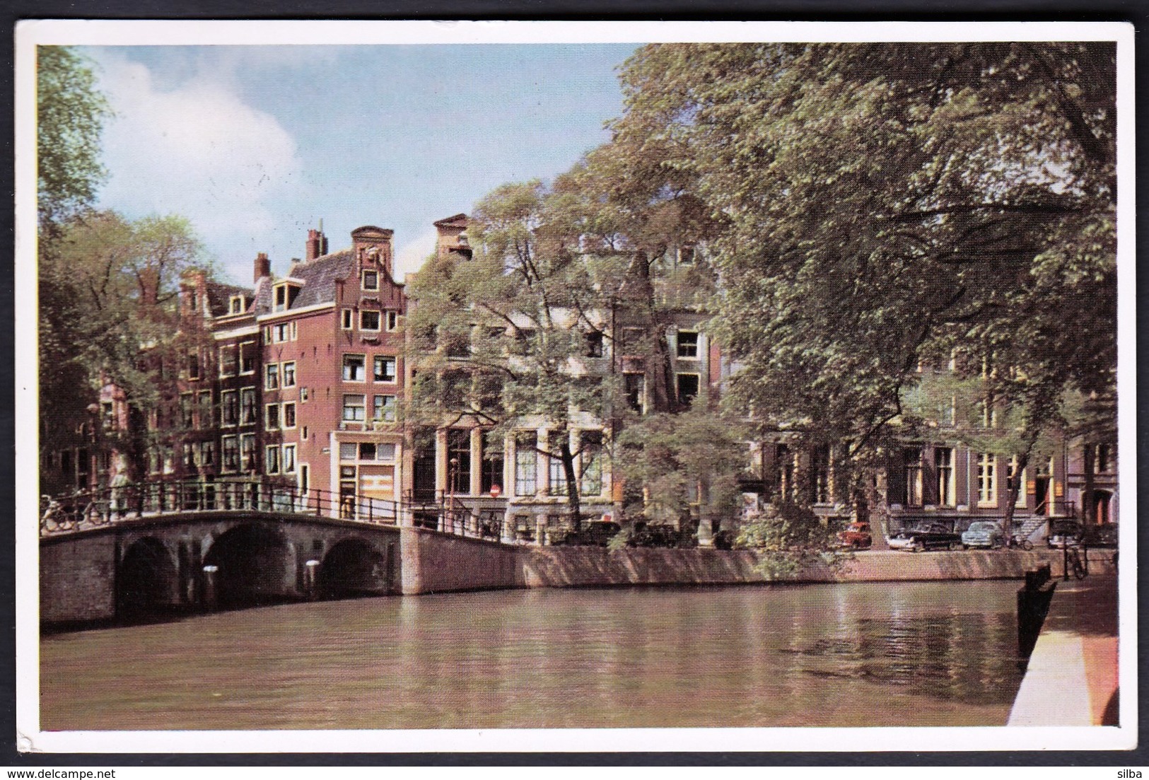 Netherlands Amsterdam 1955 / 10th Anniversary Of United Nations UN / Amsterdam Bridge Herengracht Card - UNO