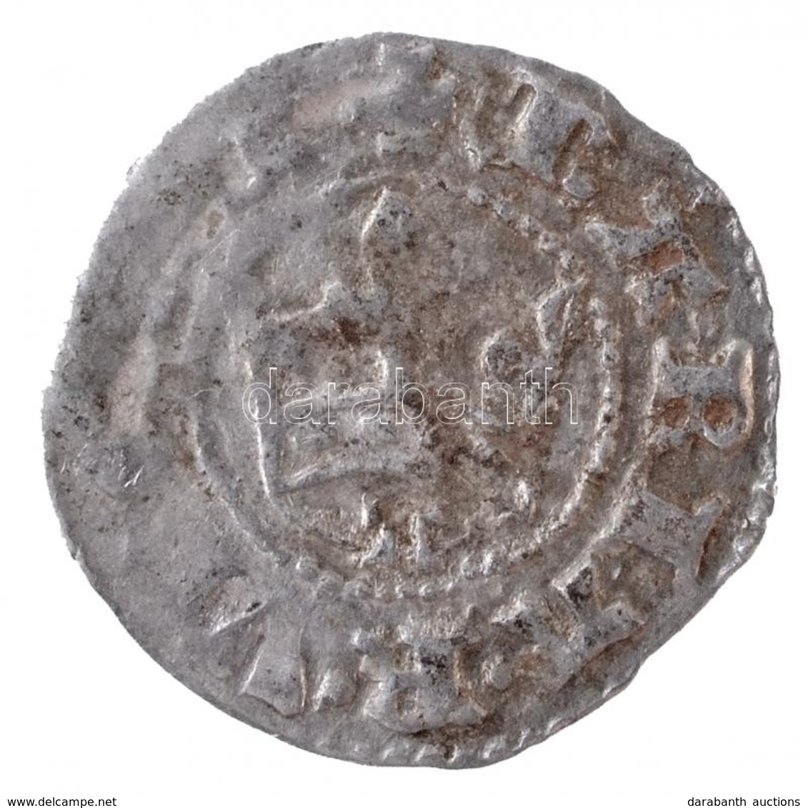 1384. Denár Ag 'Mária' (0,5g) T:2
Hungary 1384. Denar Ag 'Maria' (0,5g) C:XF
Huszár: 569., Unger I.: 443.b - Unclassified