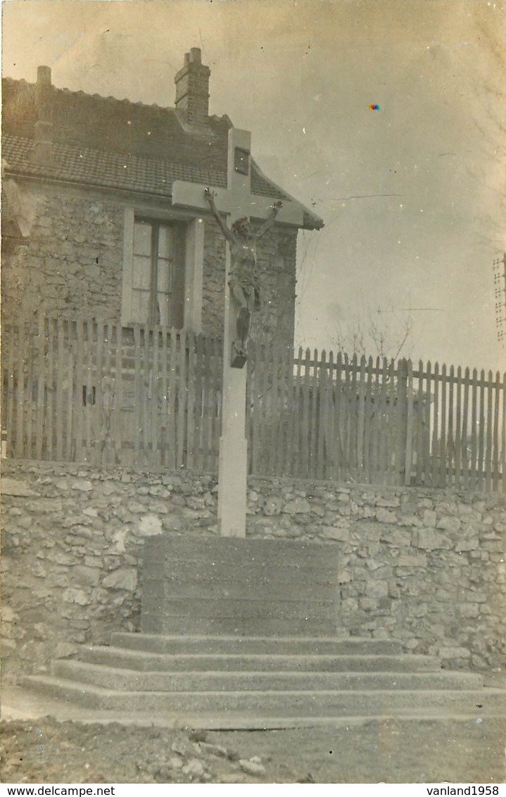 BONNIERES-carte Photo Inauguration Du Calvaire 1936 - Bonnieres Sur Seine