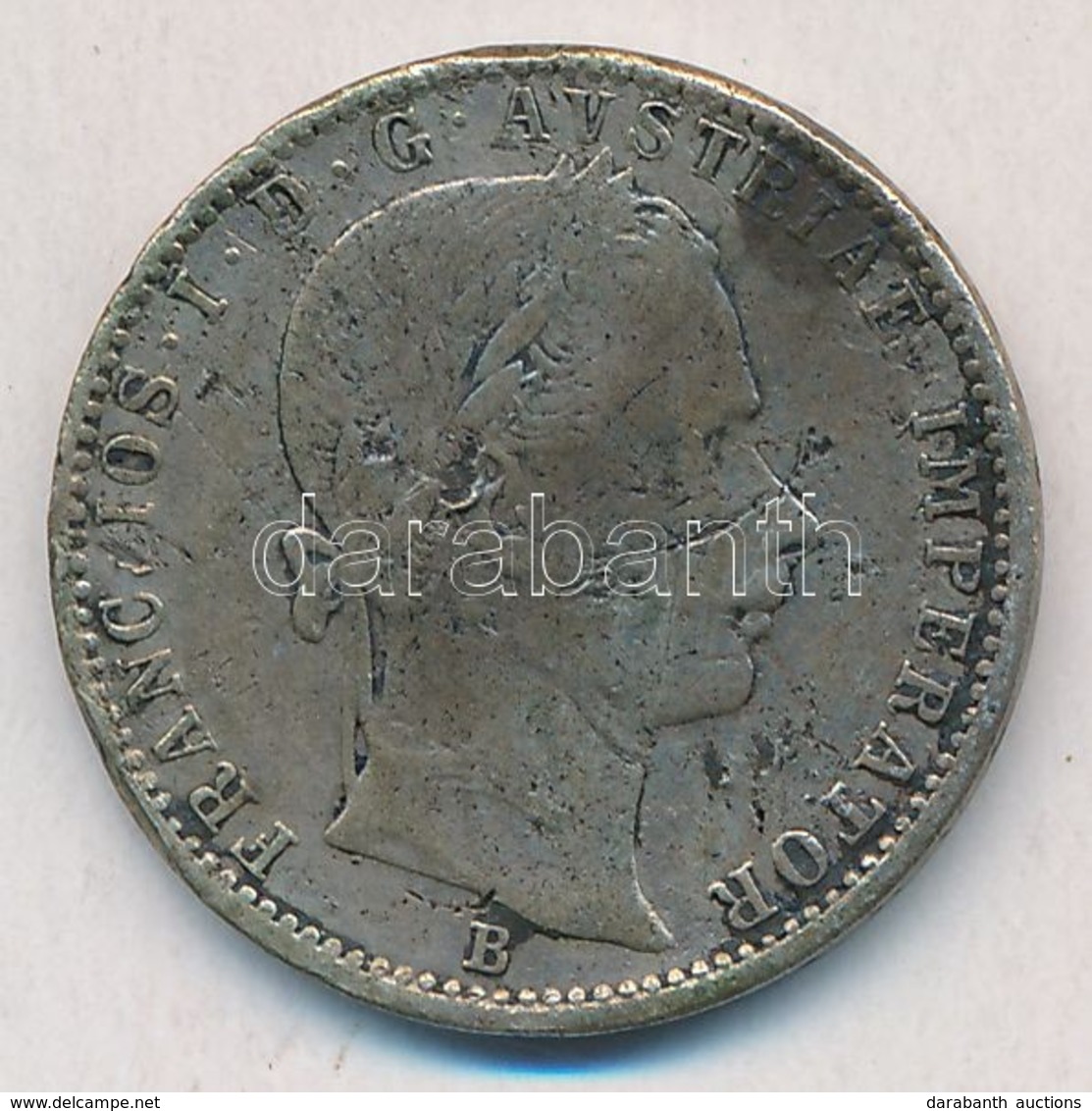 1860B 1/4Fl Ag 'Ferenc József' T:2-,3 Ph.
Adamo M12 - Unclassified