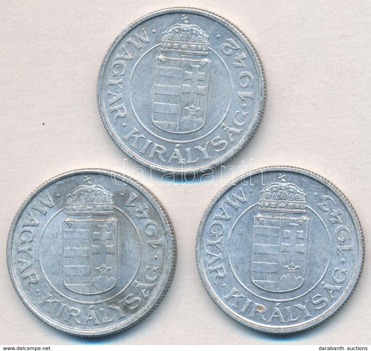 1941-1943. 2P Al (3xklf) Teljes Sor T:1- - Ohne Zuordnung