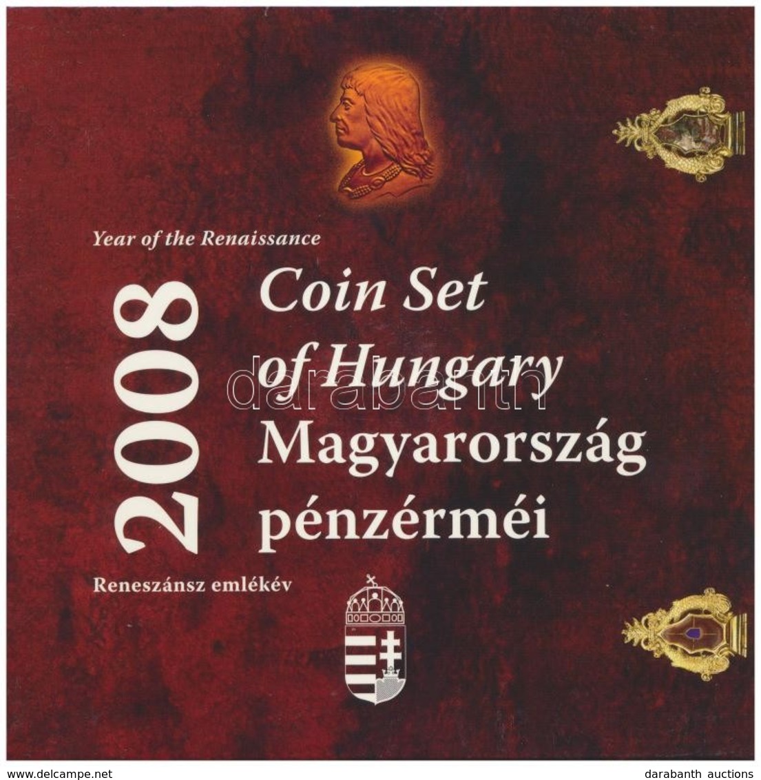 2008. 1Ft-100Ft (7xklf) 'Reneszánsz Emlékév' Forgalmi Sor Szettben + Mátyás Denár Ag Fantáziaverete 'Reneszánsz Emlékév' - Unclassified