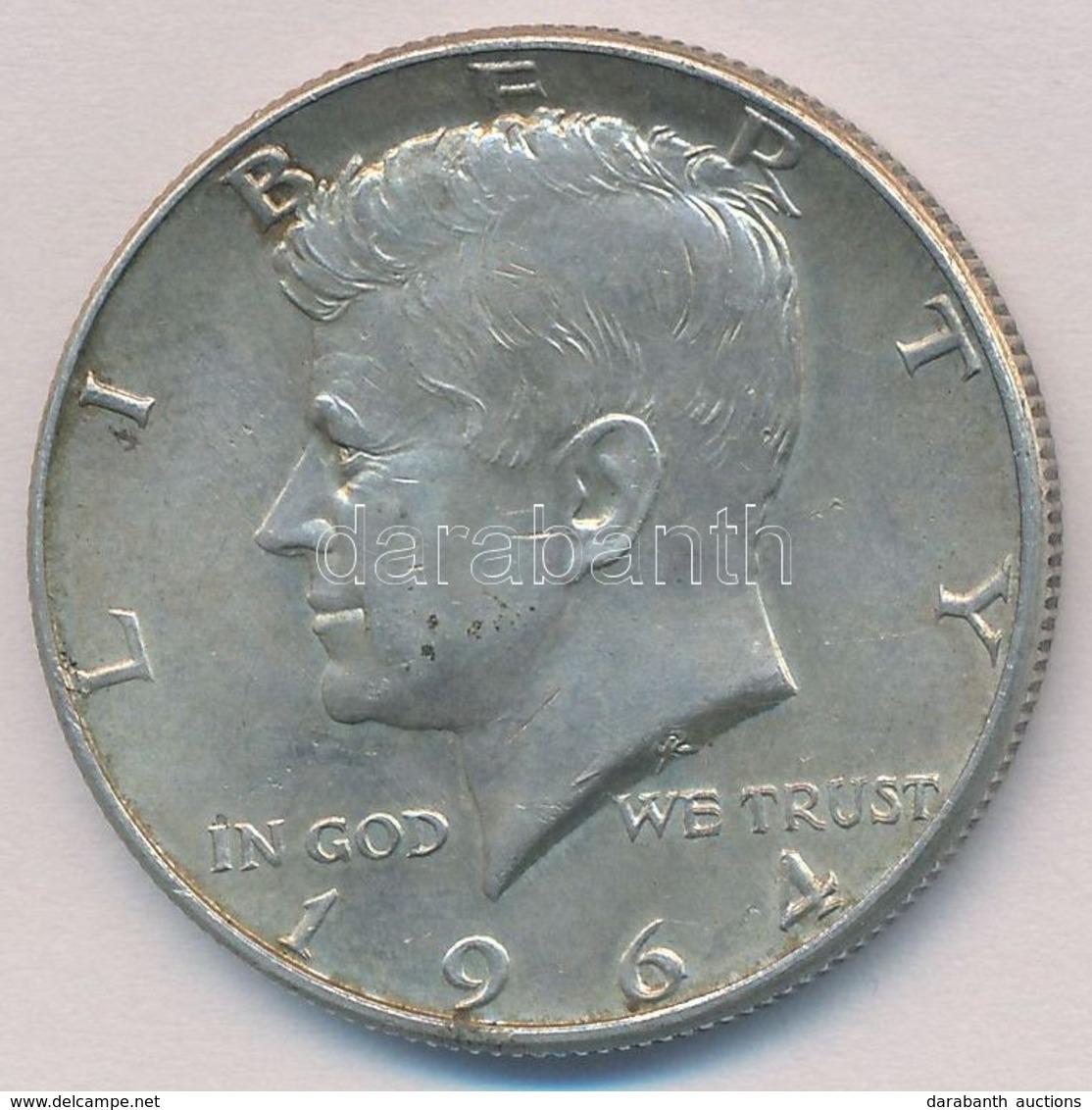 Amerikai Egyesült Államok 1964. 1/2$ Ag 'Kennedy' T:1- Kis Patina USA 1964. 1/2 Dollar Ag 'Kennedy' C:AU Small Patina 
K - Ohne Zuordnung