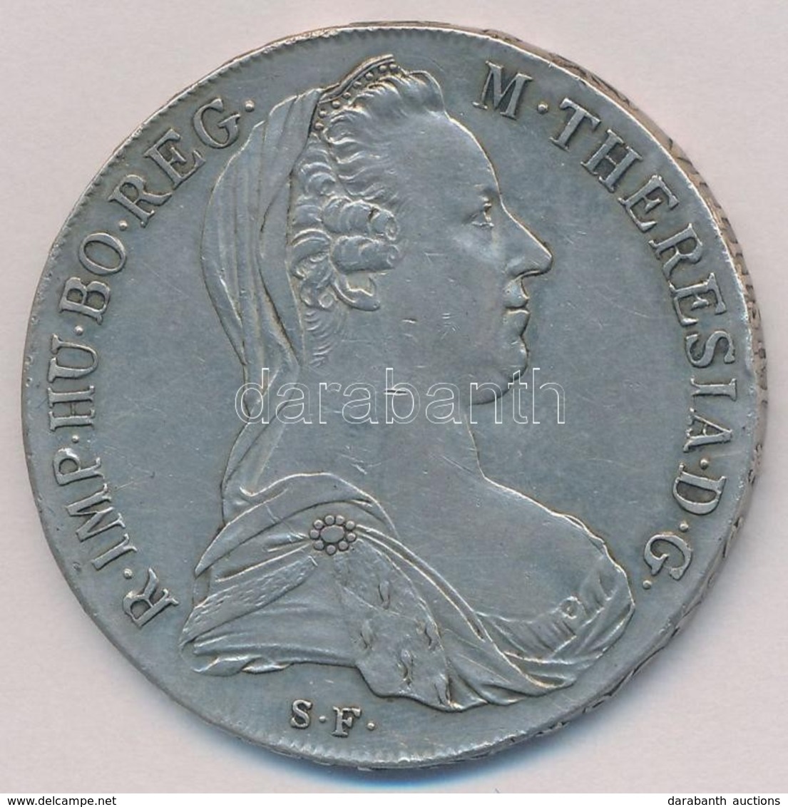 Ausztria 1780SF Tallér Ag 'Mária Terézia' Utánveret,T:1- Austria 1780SF Thaler Ag 'Maria Theresia' Restrike C:AU - Unclassified