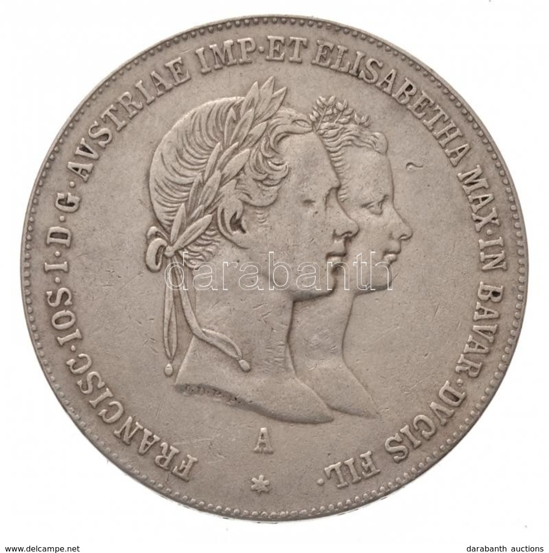 Ausztria 1854A 1G Ag 'Ferenc József és Erzsébet Házasságkötése' (12,95g) T:2-
Austria 1854A 1 Gulden Ag 'Wedding Of Fran - Ohne Zuordnung