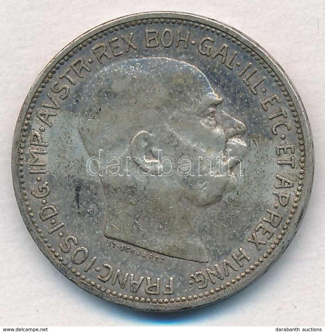 Ausztria 1912. 2K Ag 'Ferenc József' T:2 Patina 
Austria 1912. 2 Corona Ag 'Franz Joseph' C:XF Patina Krause KM#2821 - Unclassified