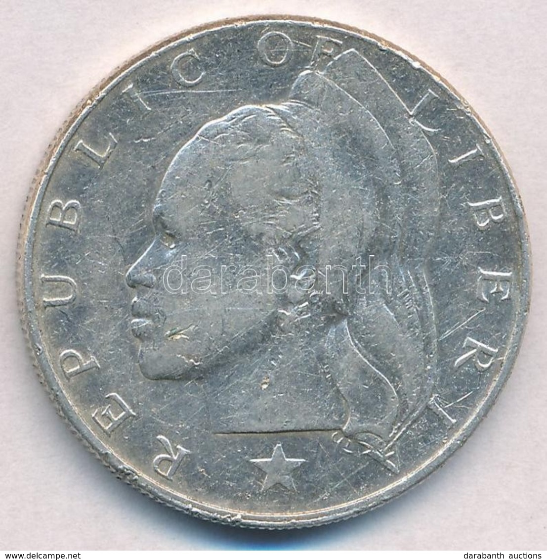 Libéria 1962. 1$ Ag T:2,2- Ph.
Liberia 1962. 1 Dollar Ag C:XF,VF Edge Error - Unclassified