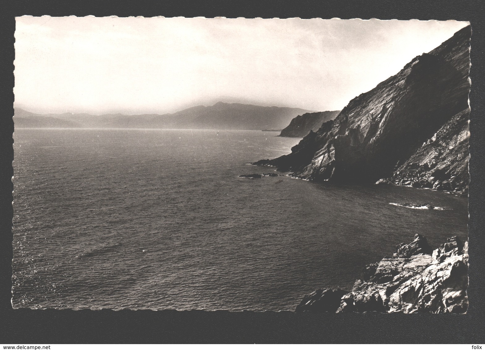 Cerbère - La Falaise - Au Fond L'Espagne - Cachet Frontière Cerbere - Cerbere