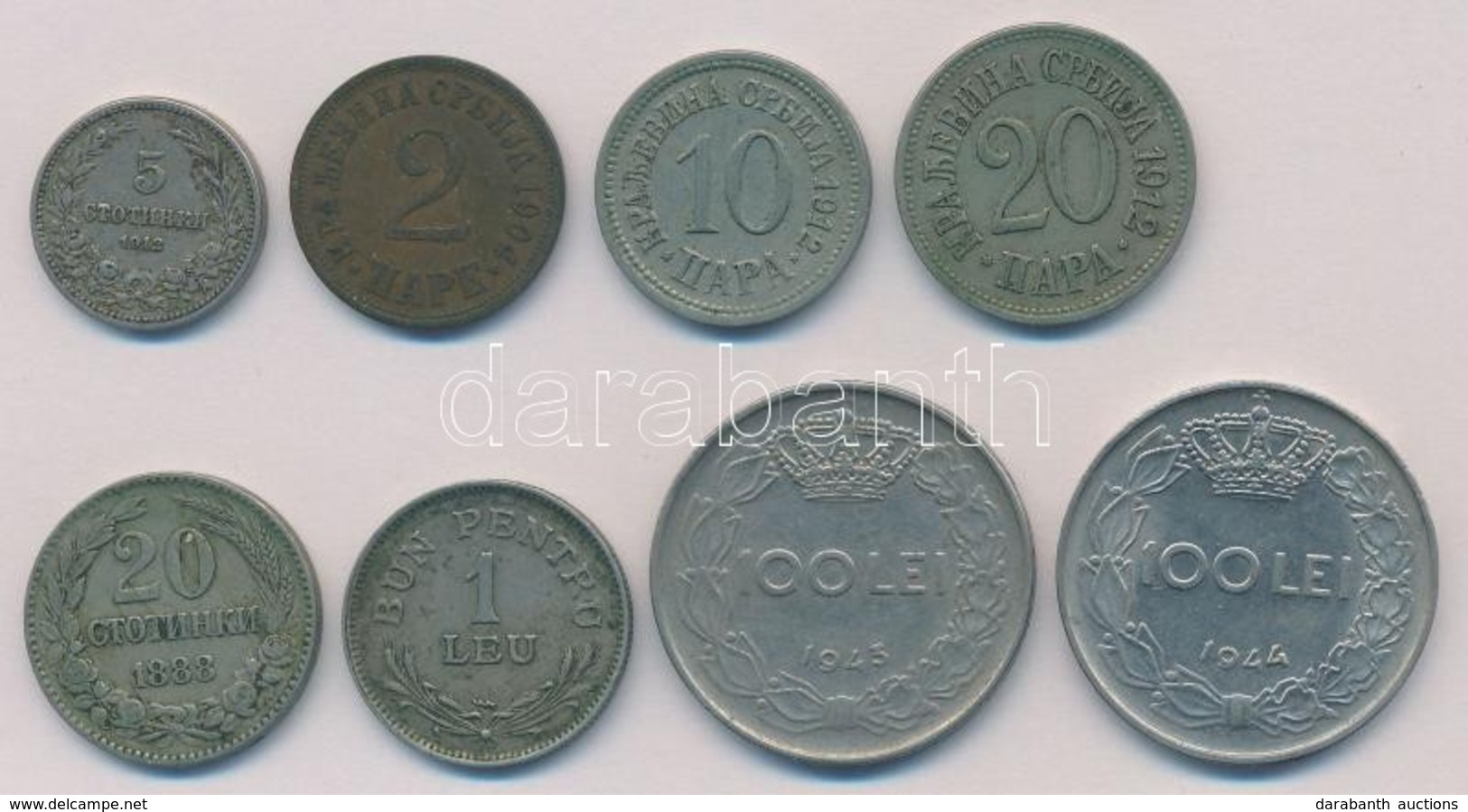 8db-os Vegyes Külföldi Fémpénz Tétel, Közte Bulgária, Románia, Szerbia T:2,2-
8pcs Of Various Metal Coins, Including Bul - Unclassified