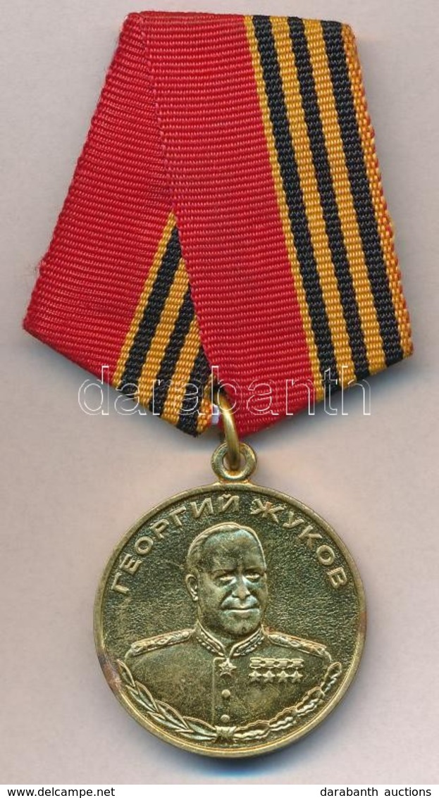 Oroszország 1994. 'Zsukov Érem' Sárgaréz Kitüntetés Mellszalaggal T:1-
Russia 1994. 'Medal Of Zhukov' Brass Decoration W - Sonstige & Ohne Zuordnung