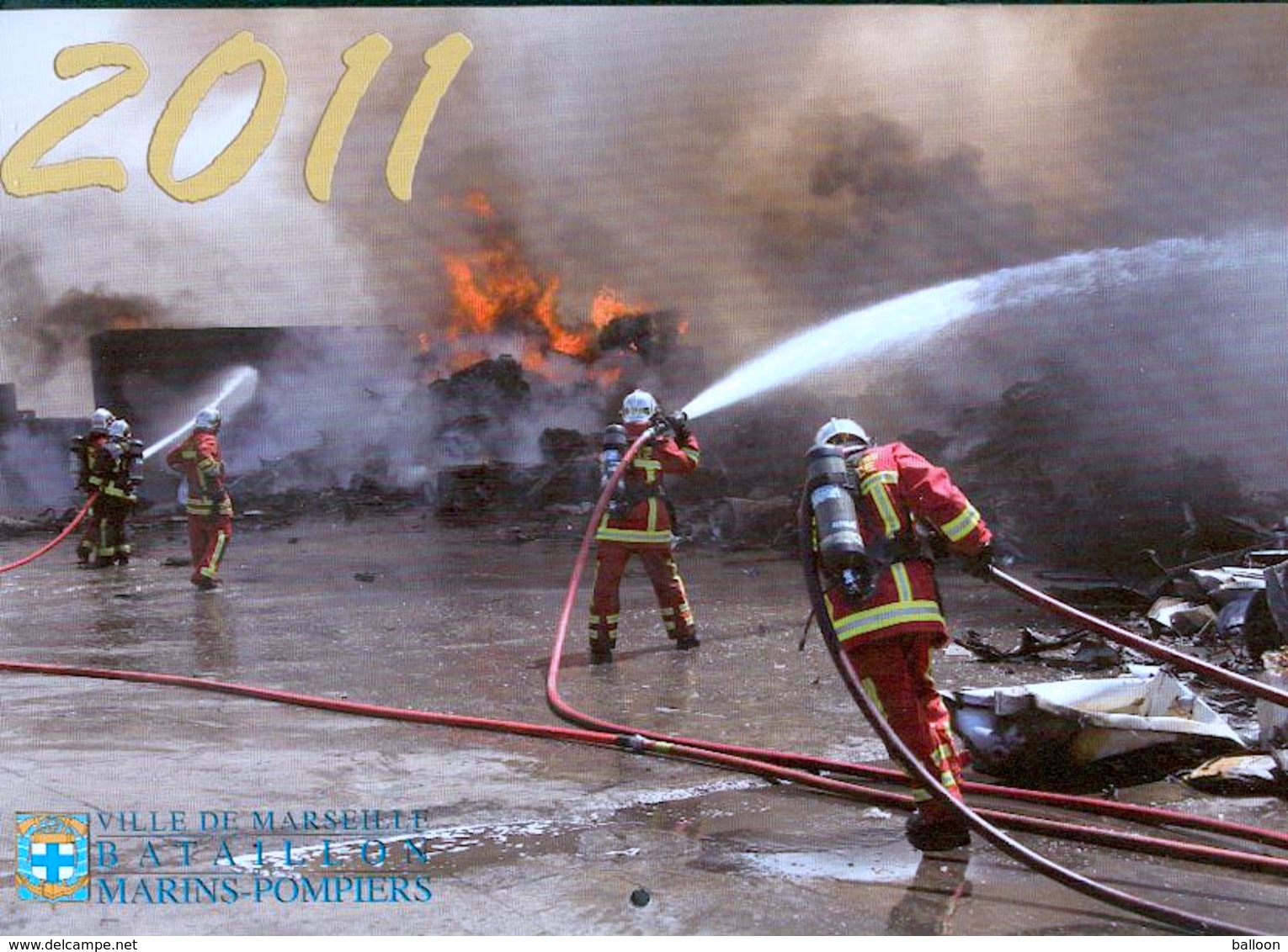 Bataillon Des Marins-Pompiers De Marseille - Calendrier 2011 - Pompiers