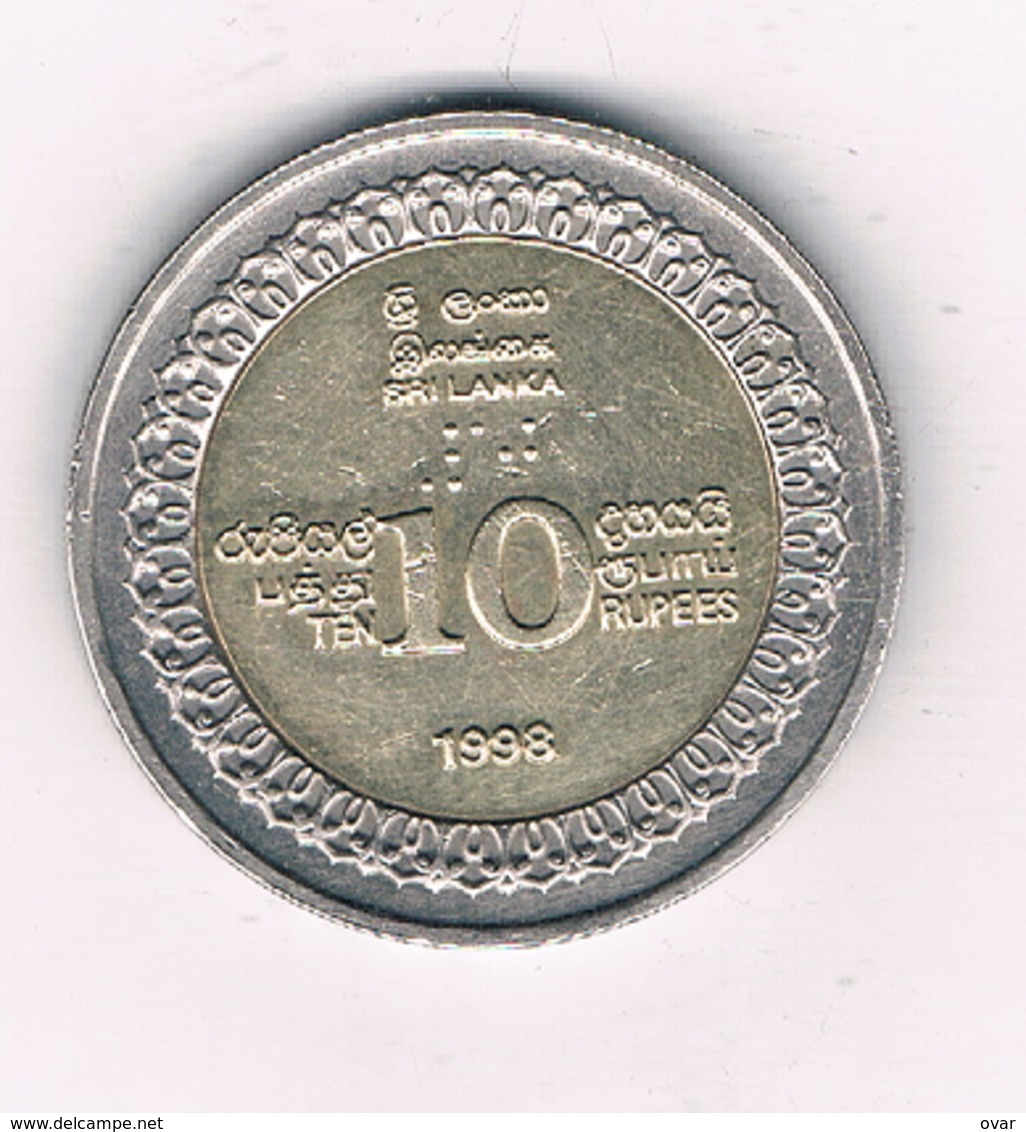 10 RUPEES 1998 SRI LANKA /8650/ - Sri Lanka