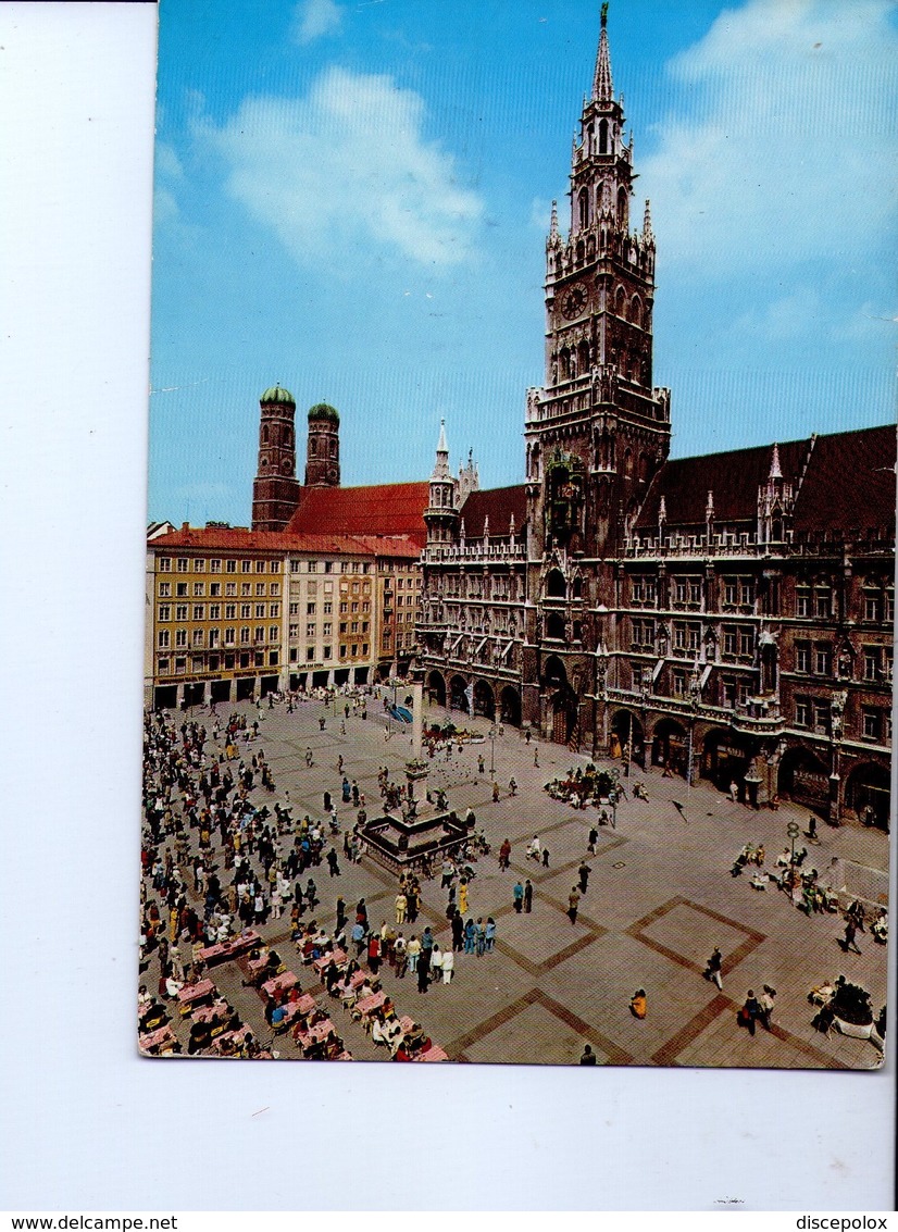 U4171 Postcard MUNCHEN, MUNICH - RATHAUS UND FRAUENKIRCHE (chiesa Eglise Church Kircke)_ Ed Kruger 31.924.523 - Muenchen