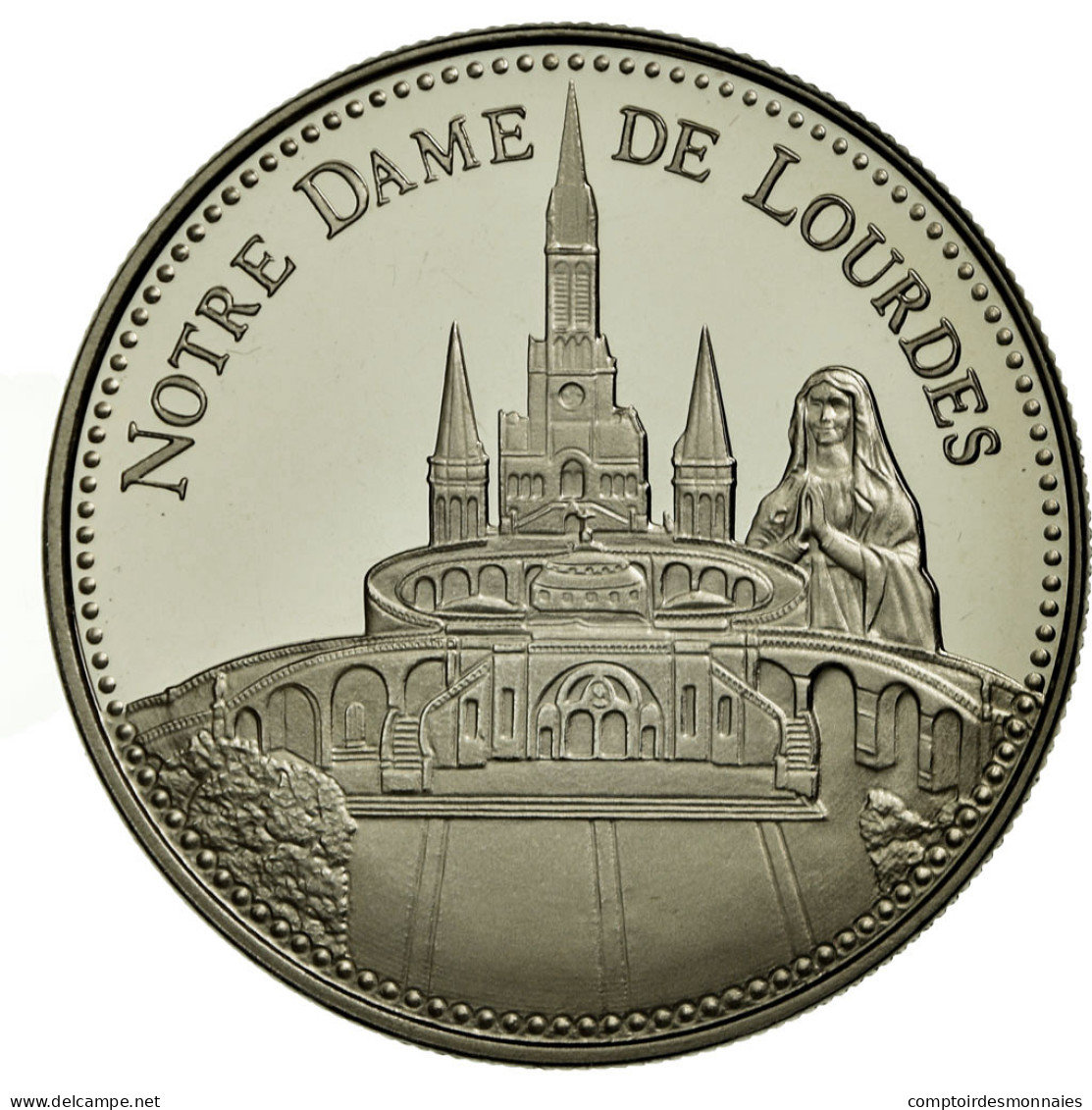 France, Médaille, Notre Dame De Lourdes, FDC, Copper-nickel - Other & Unclassified