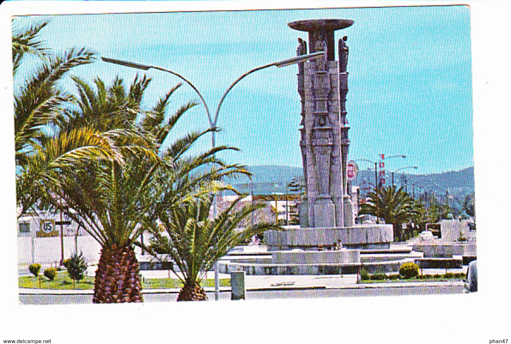 MEXIQUE, PUEBLA, Fontaien De L'avenue De La Paz, Ed. Foto Mexicana 1970 Environ - Mexique