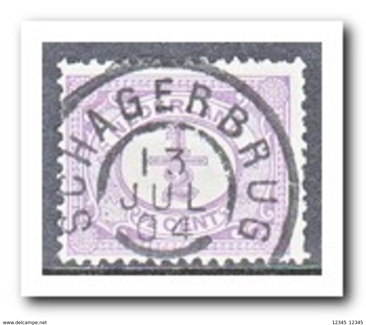 Nederland 1899, Postfris MNH, NVPH 50, Stempel Schagerbrug 13 Jul 04 - Gebruikt
