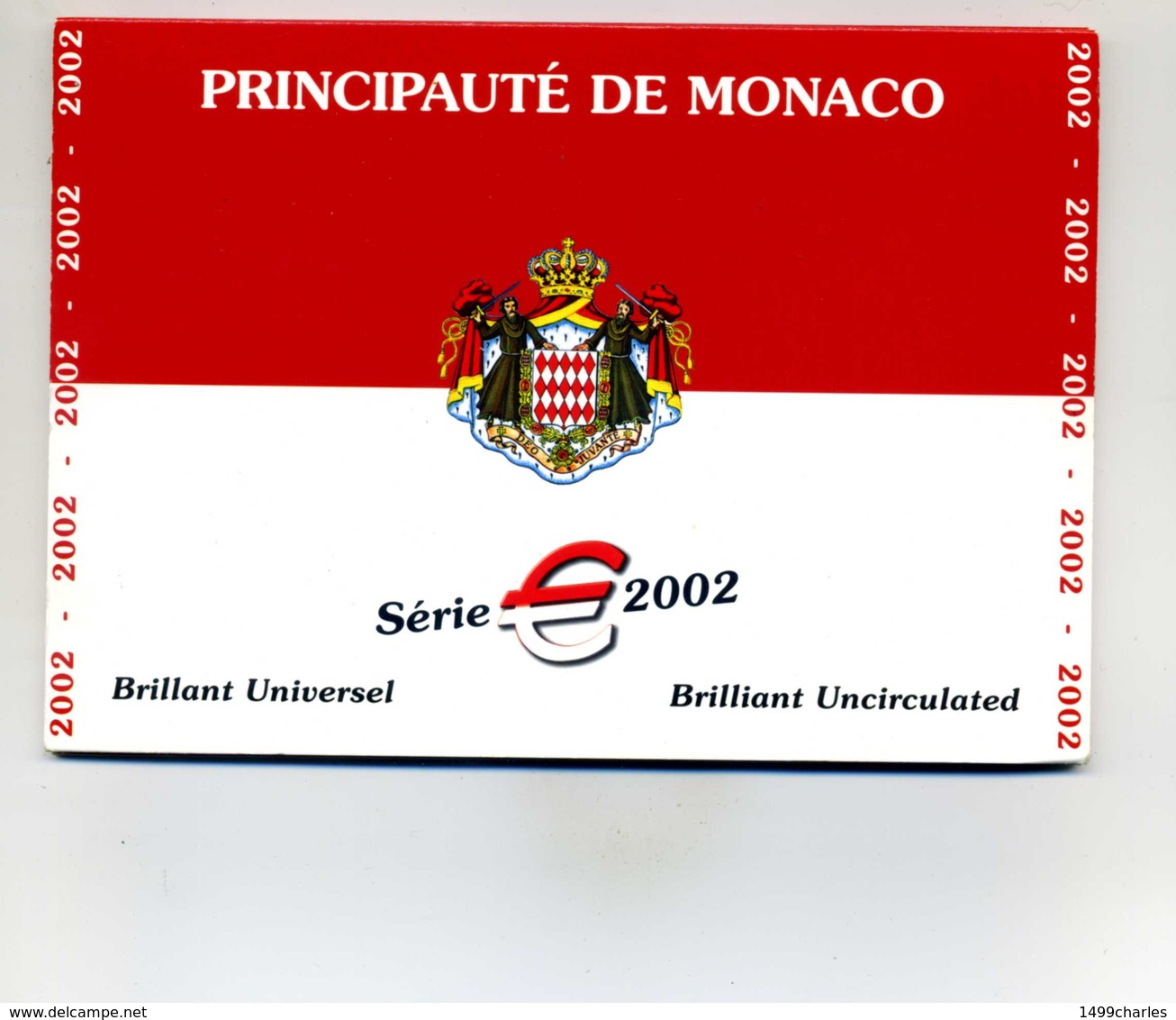 COFFRET MONACO 2002 BRILLANT UNIVERSEL   RARE !!!!!! - Monaco