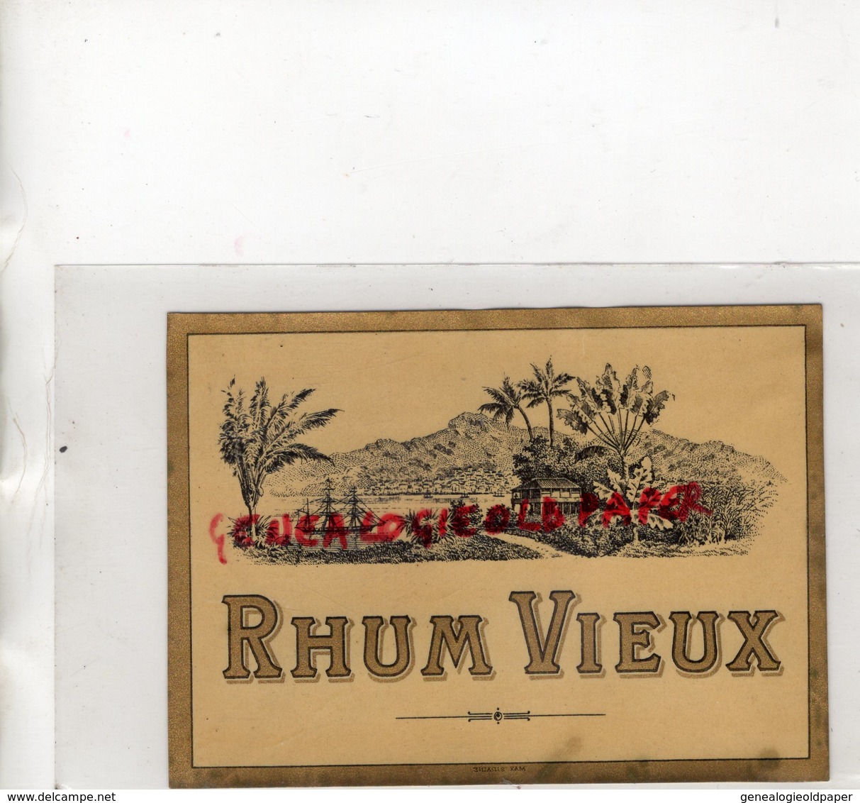 ETIQUETTE RHUM VIEUX - - Rum