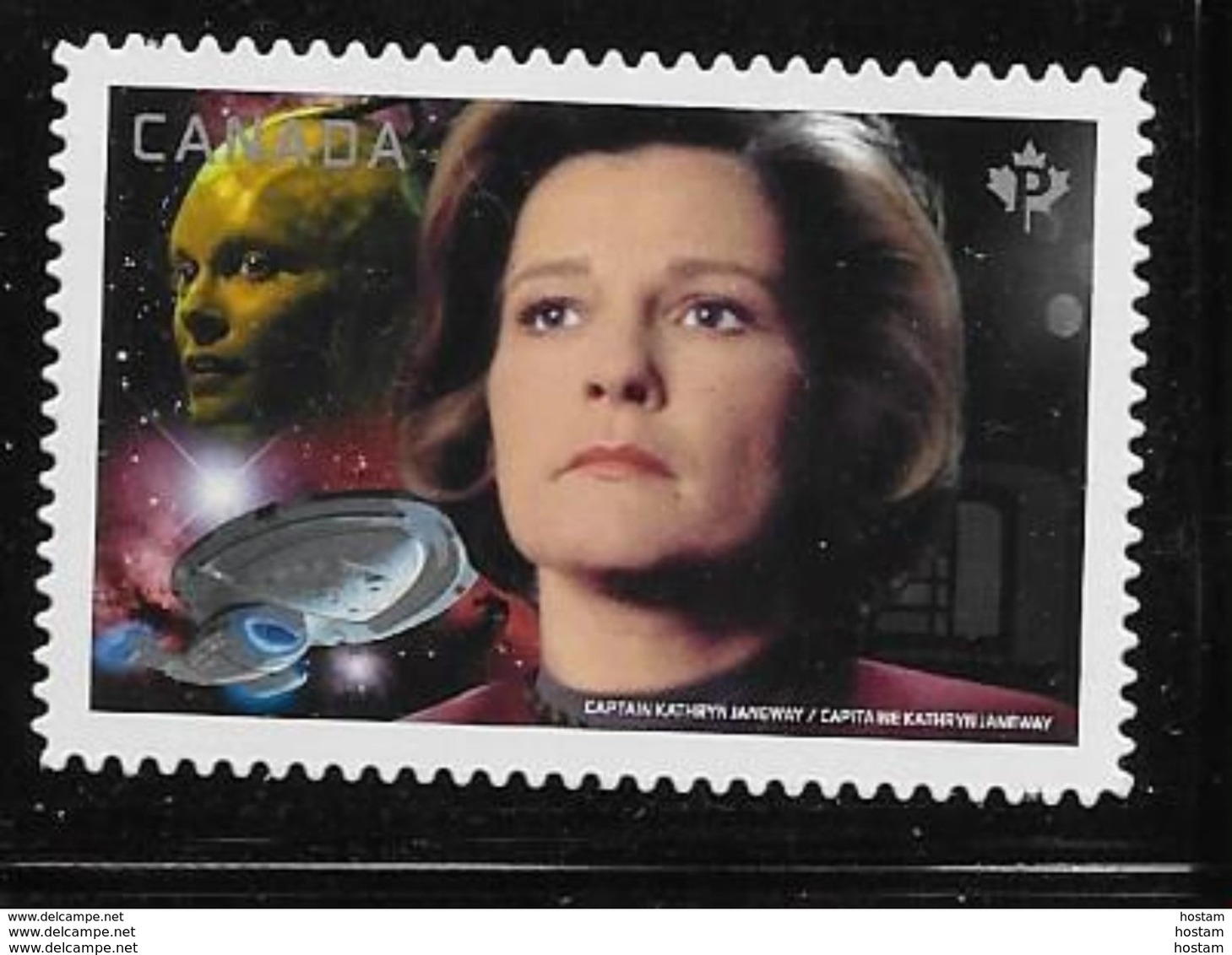 CANADA 2017, #2989i,  MNH STAR TREK Second Edition, Capitain Janeway & Queen Of The Borgs, DIE CUT  From Quartely Pack - Single Stamps