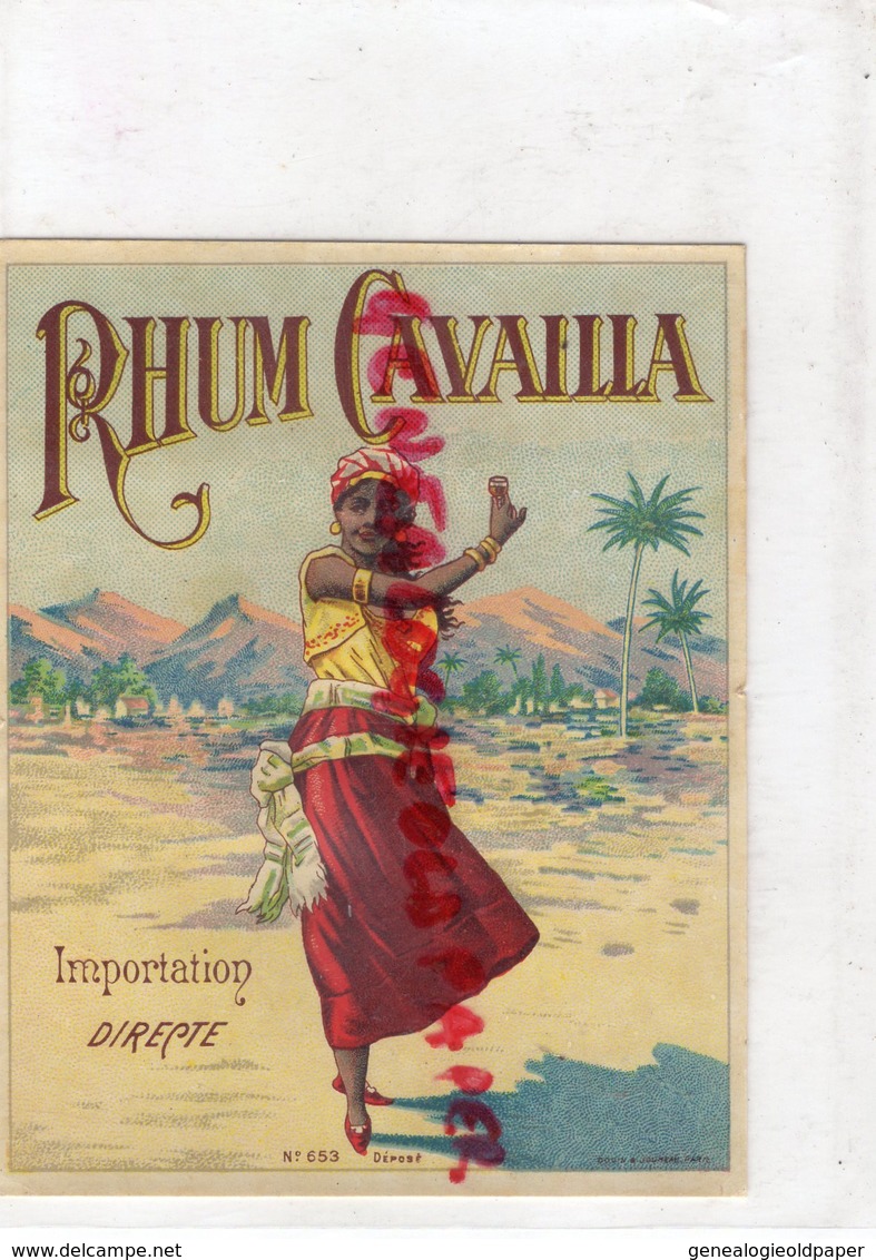 ETIQUETTE RHUM CAVAILLA - Rhum