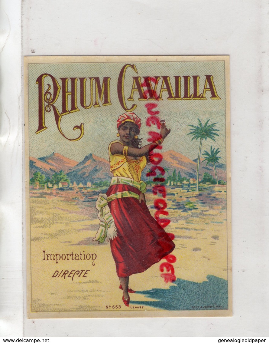 ETIQUETTE RHUM CAVAILLA - Rhum