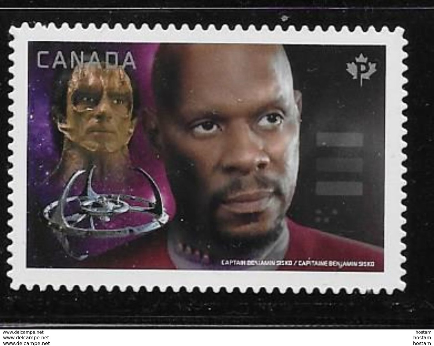 CANADA 2017, #2988i,   MNH STAR TREK Second Edition, Capitain Sisko & Dukat, DIE CUT From Quarterly Pack - Single Stamps